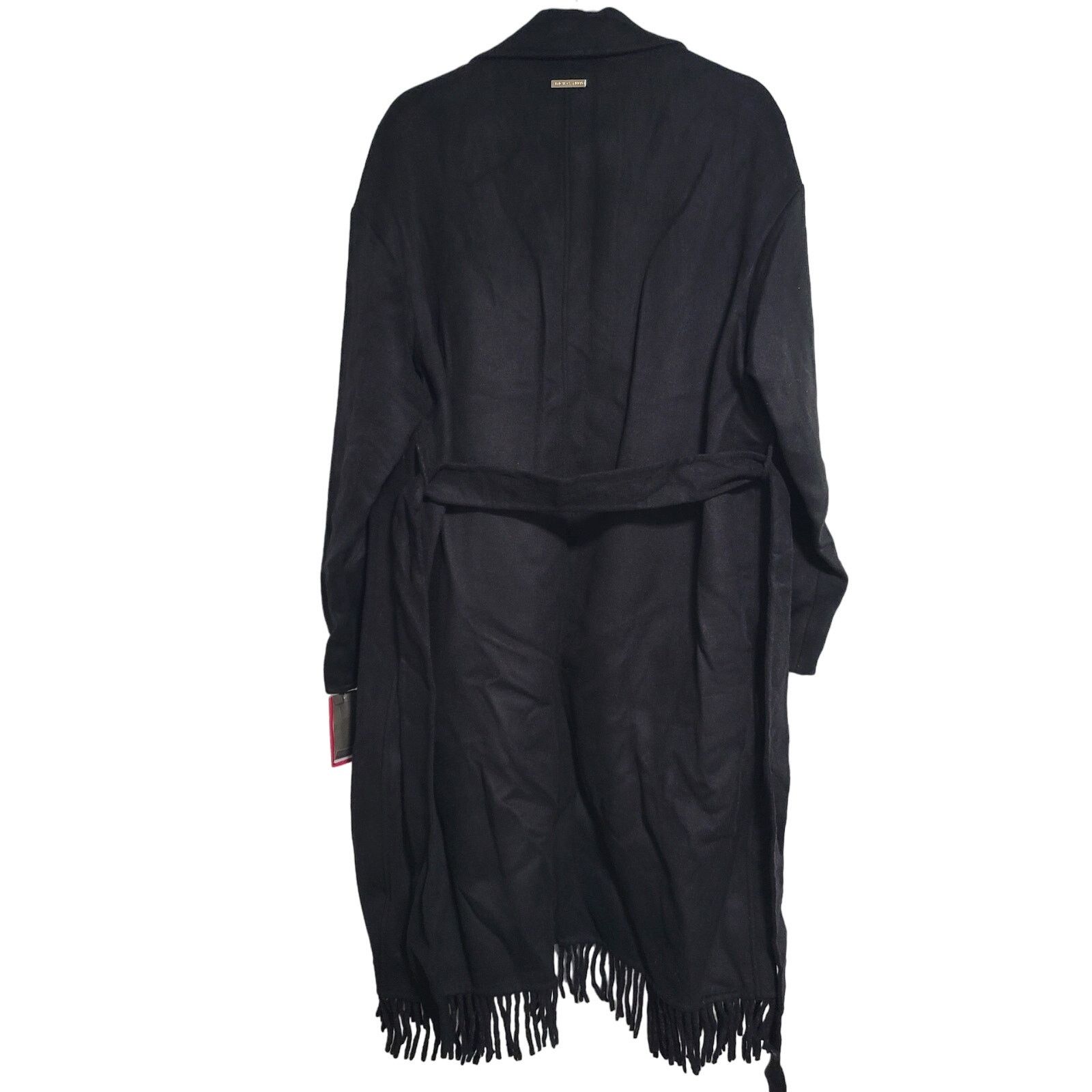 Vince Camuto NWT Vince Camuto Black Double-Breasted Trench Coat Large Size L / US 10 / IT 46 - 6 Thumbnail