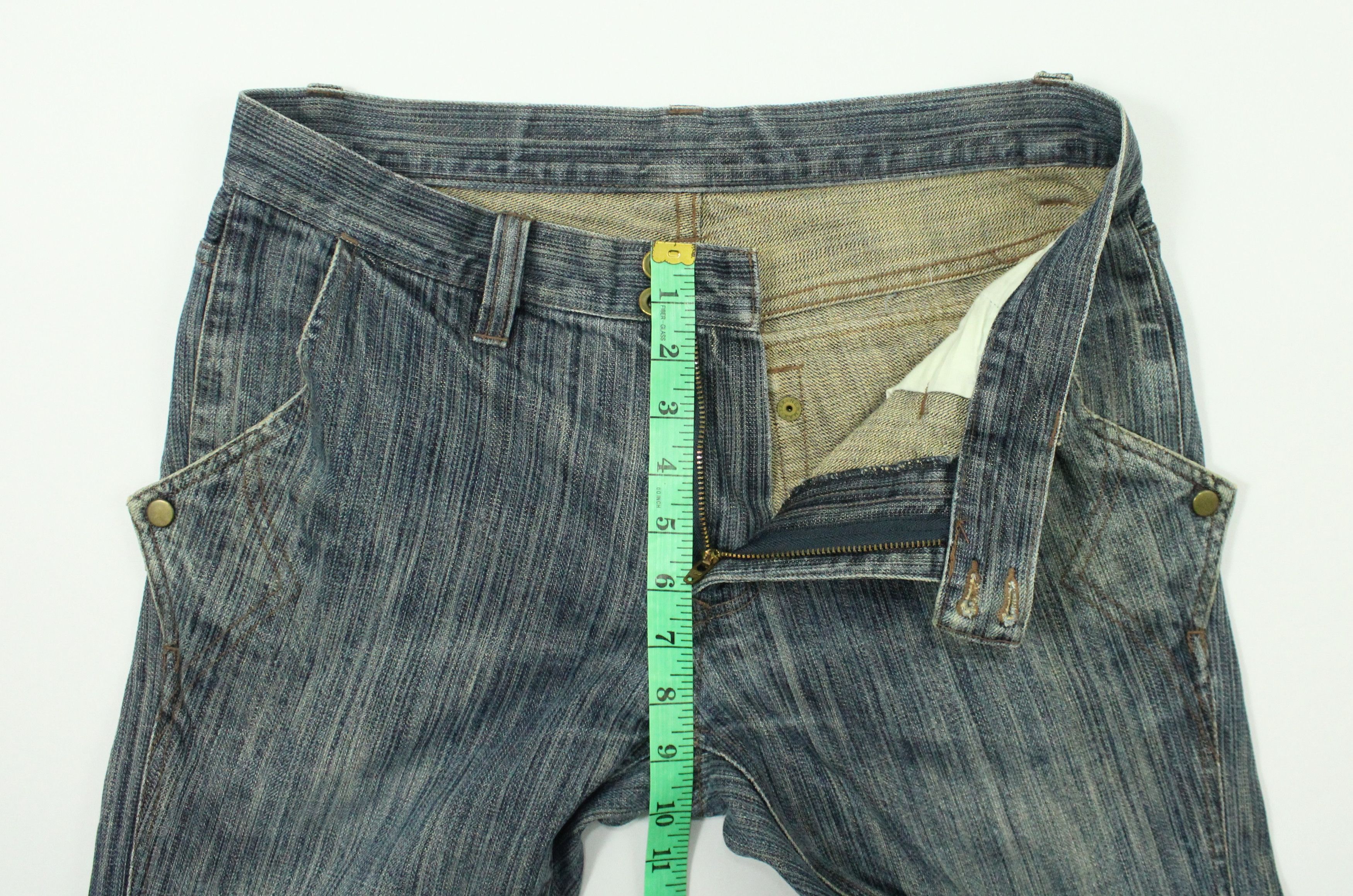 Japanese Brand Open Leg Button NICOLE CLUB FOR MEN Denim Pocket Button Size US 32 / EU 48 - 21 Thumbnail