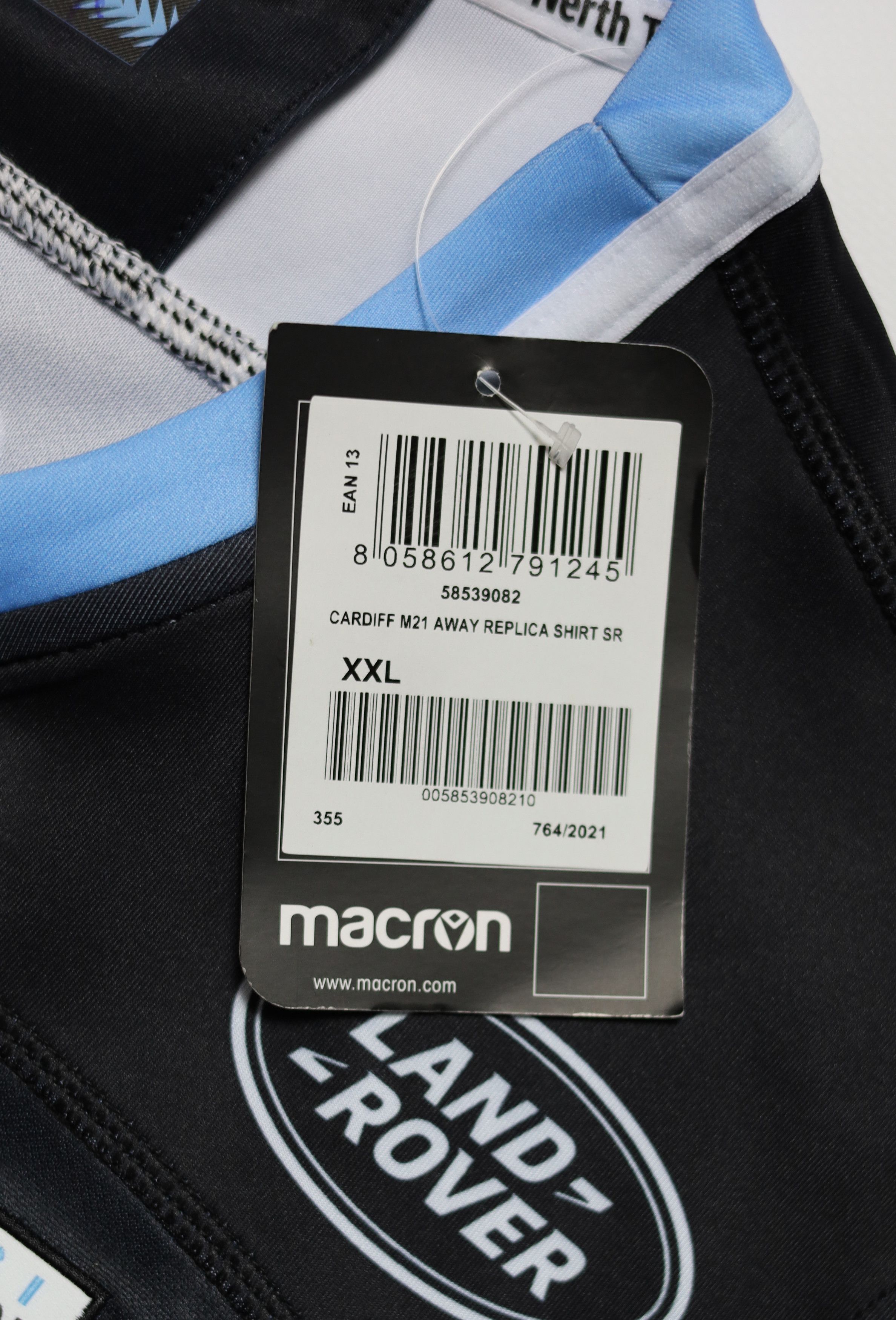 Macron Cardiff Blues Rugby Away Shirt 2021 2022 Macron XL Jersey Size US XXL / EU 58 / 5 - 5 Thumbnail