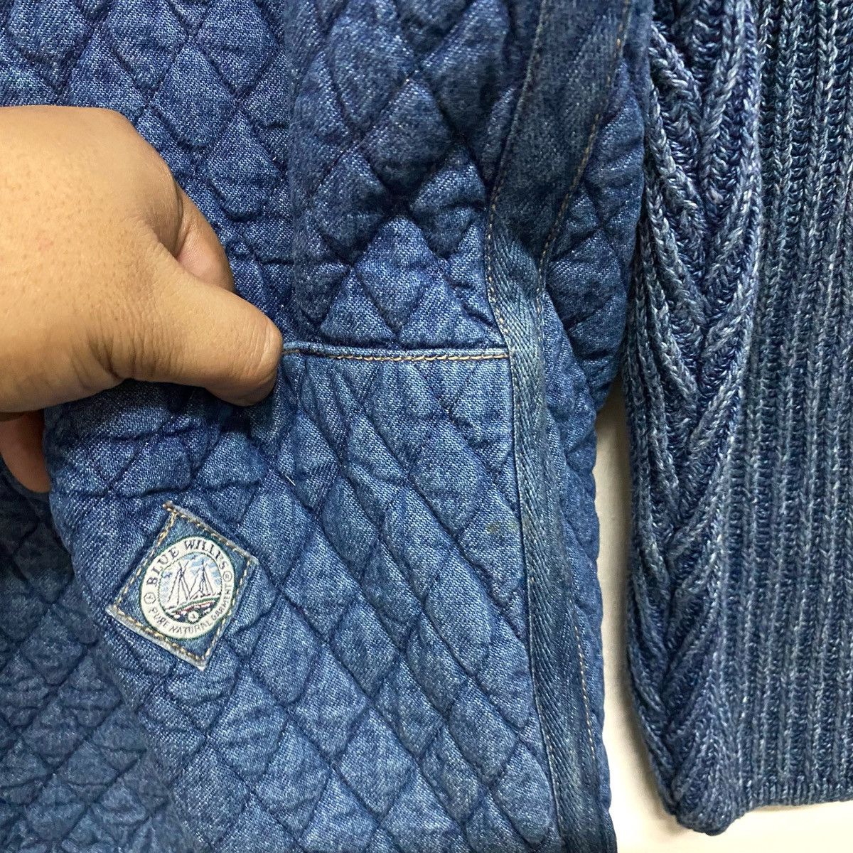 Indigo × Japanese Brand Vintage BLUE WILLI's indigo Coat Jacket Made in Denmark Size US M / EU 48-50 / 2 - 6 Thumbnail