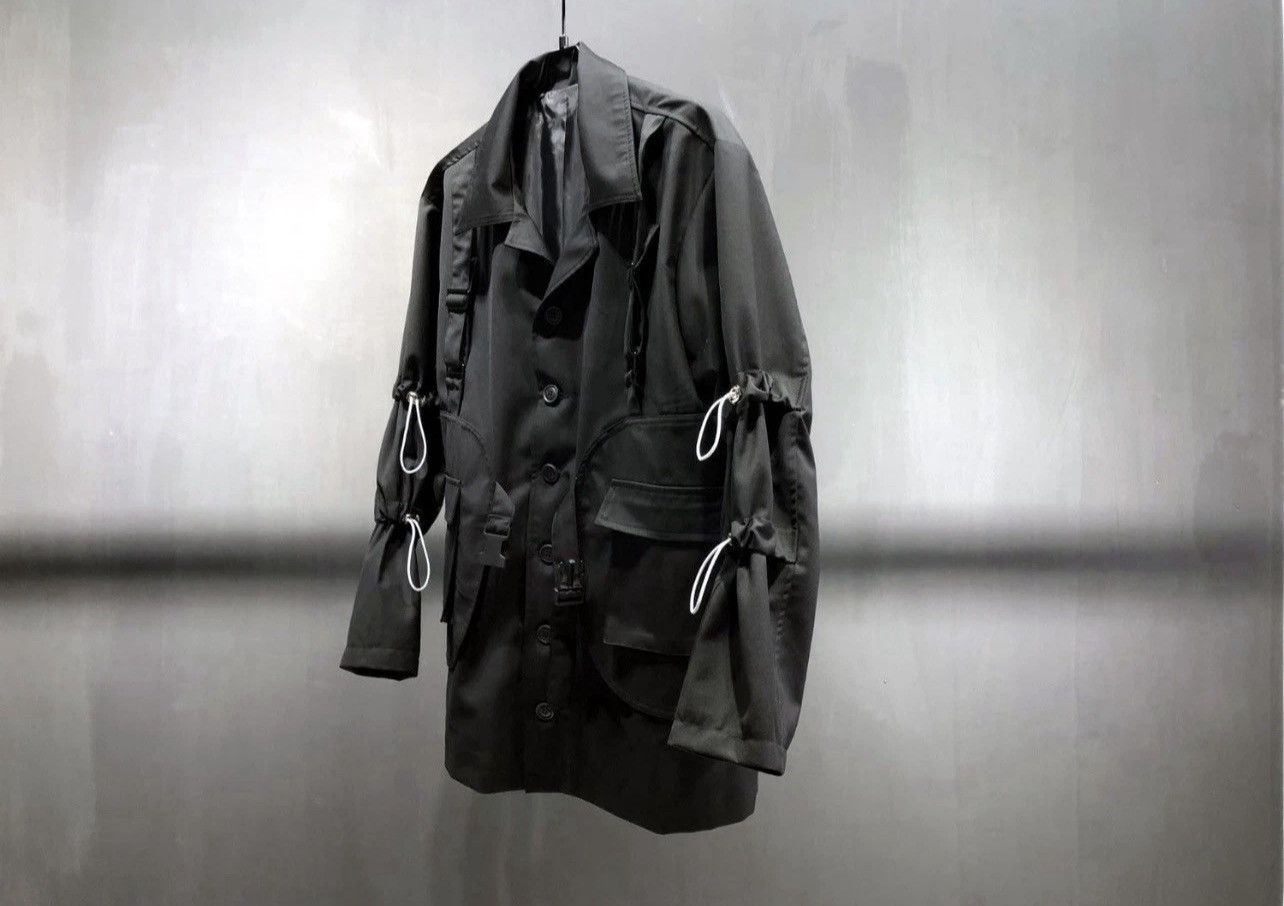 Other GZKIMNAR Black Blazer w/ Buckles 42R (L) Techwear Jacket Size 42R - 6 Thumbnail
