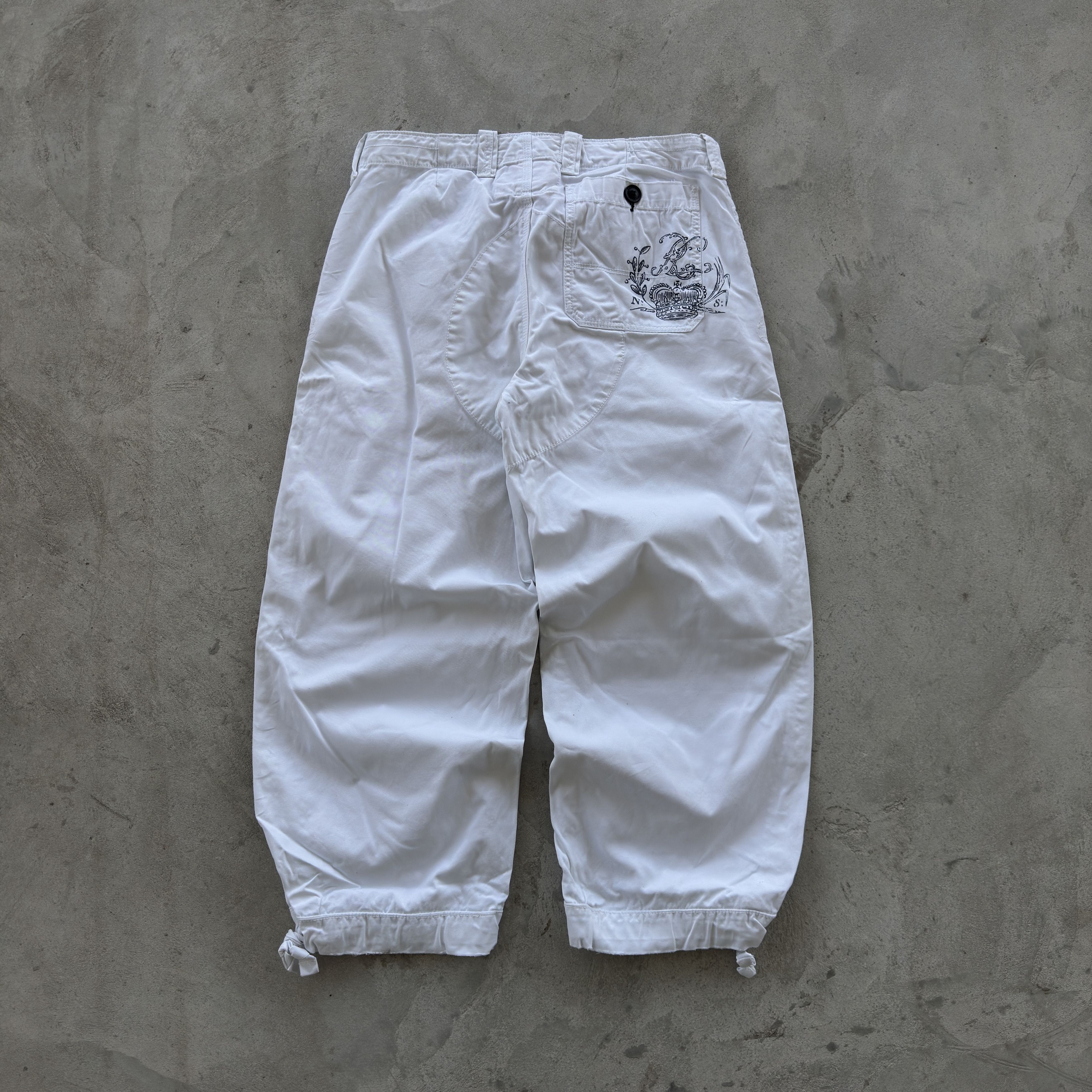 Polo Ralph Lauren Polo Ralph Lauren White Big Pony Crest Cargo Pants 34x34 Size US 34 / EU 50 - 1 Thumbnail