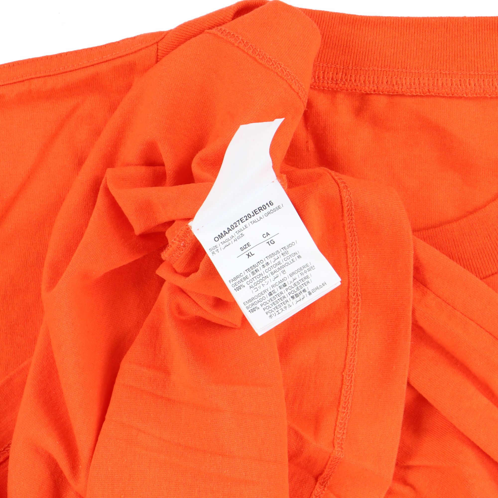 Off-White Orange Trellis Worker Logo T-shirt Size US XL / EU 56 / 4 - 8 Thumbnail