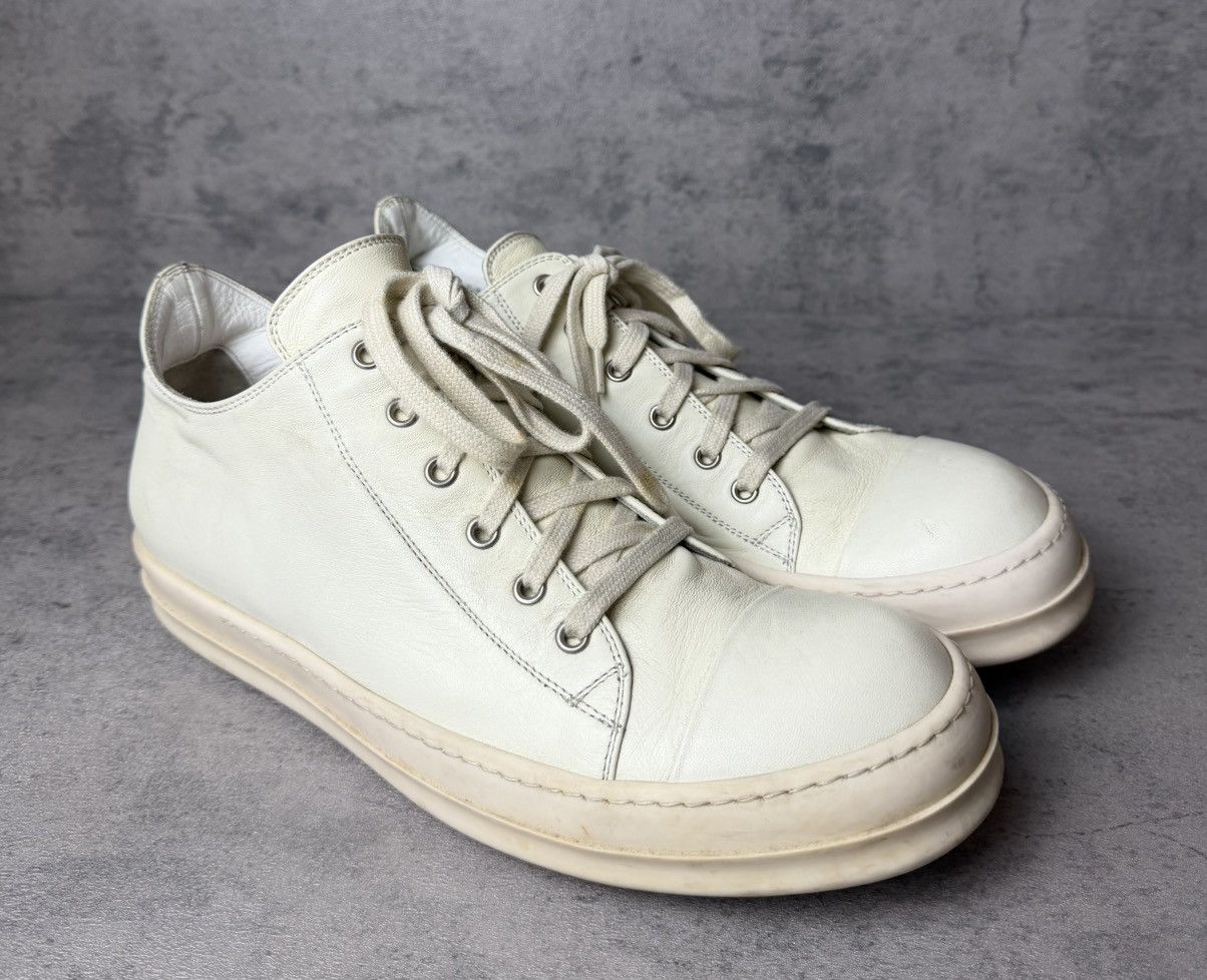 Rick Owens RICK OWENS - RAMONES TRIPLE MILK LOW TOP Size US 10 / EU 43 - 1 Thumbnail