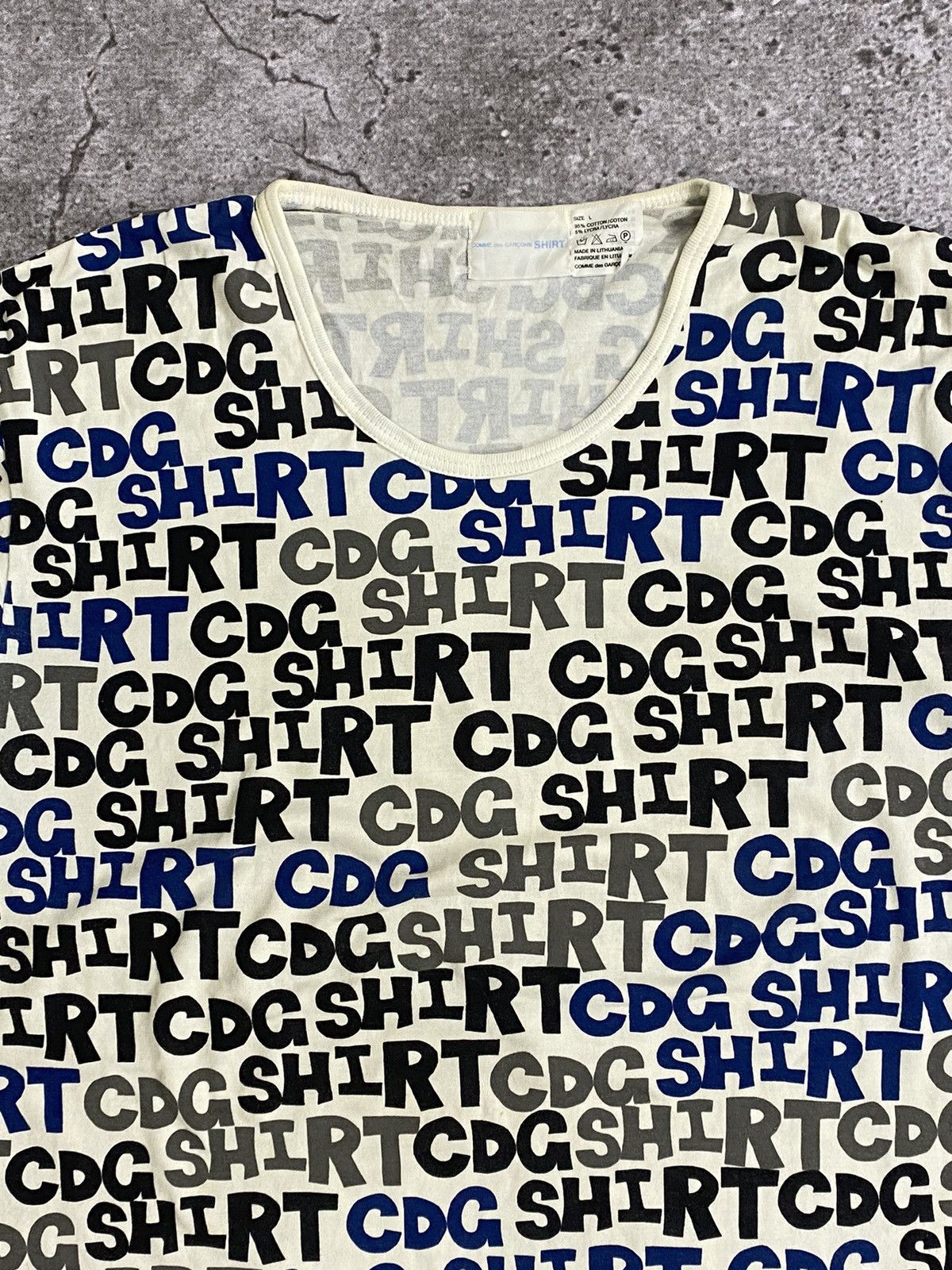 Comme des Garcons SHIRT Comme des garcons shirt all over print t shirt Size US L / EU 52-54 / 3 - 3 Thumbnail