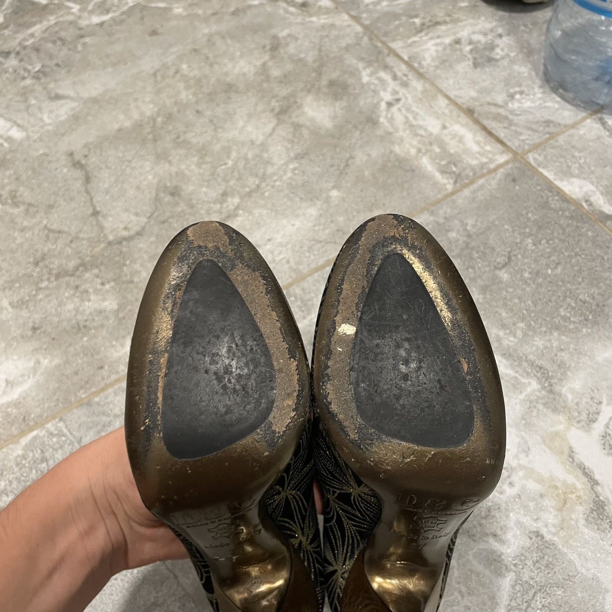 Vintage Vintage archive y2k Dolce Gabbana heels boots shoes slip hig Size US 7 / IT 37 - 3 Thumbnail
