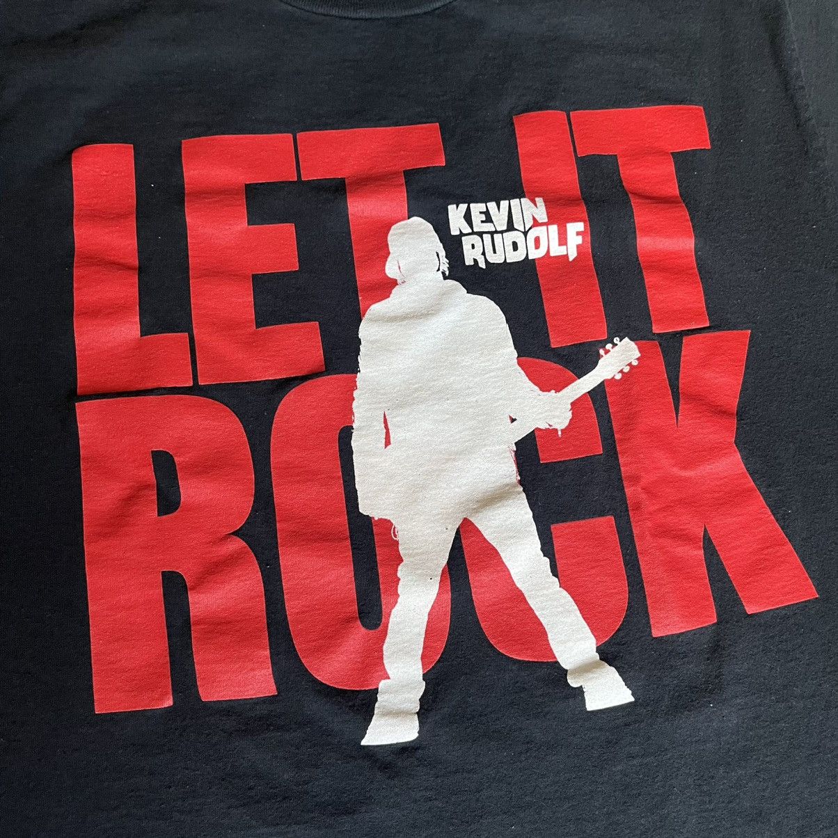 Rap Tees Vintage 2008 Kevin Rudolf Let it Rock Rap T Shirt Lil Wayne Size US L / EU 52-54 / 3 - 4 Thumbnail