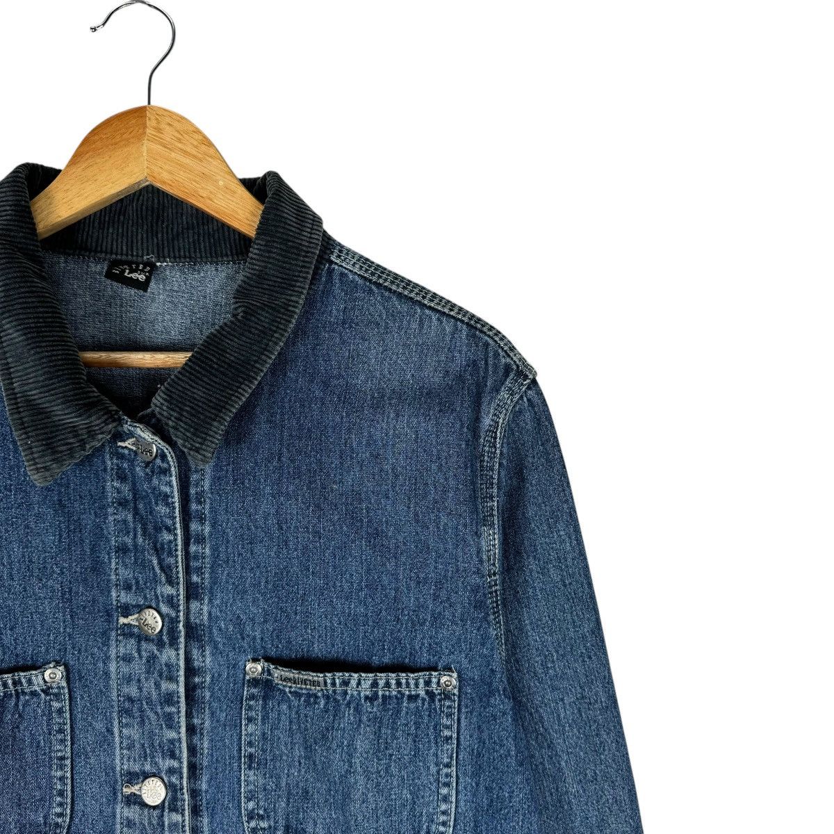 Lee × Vintage ⚡️LEE RIVETED DENIM WORKWEAR JACKET Size M / US 6-8 / IT 42-44 - 3 Thumbnail