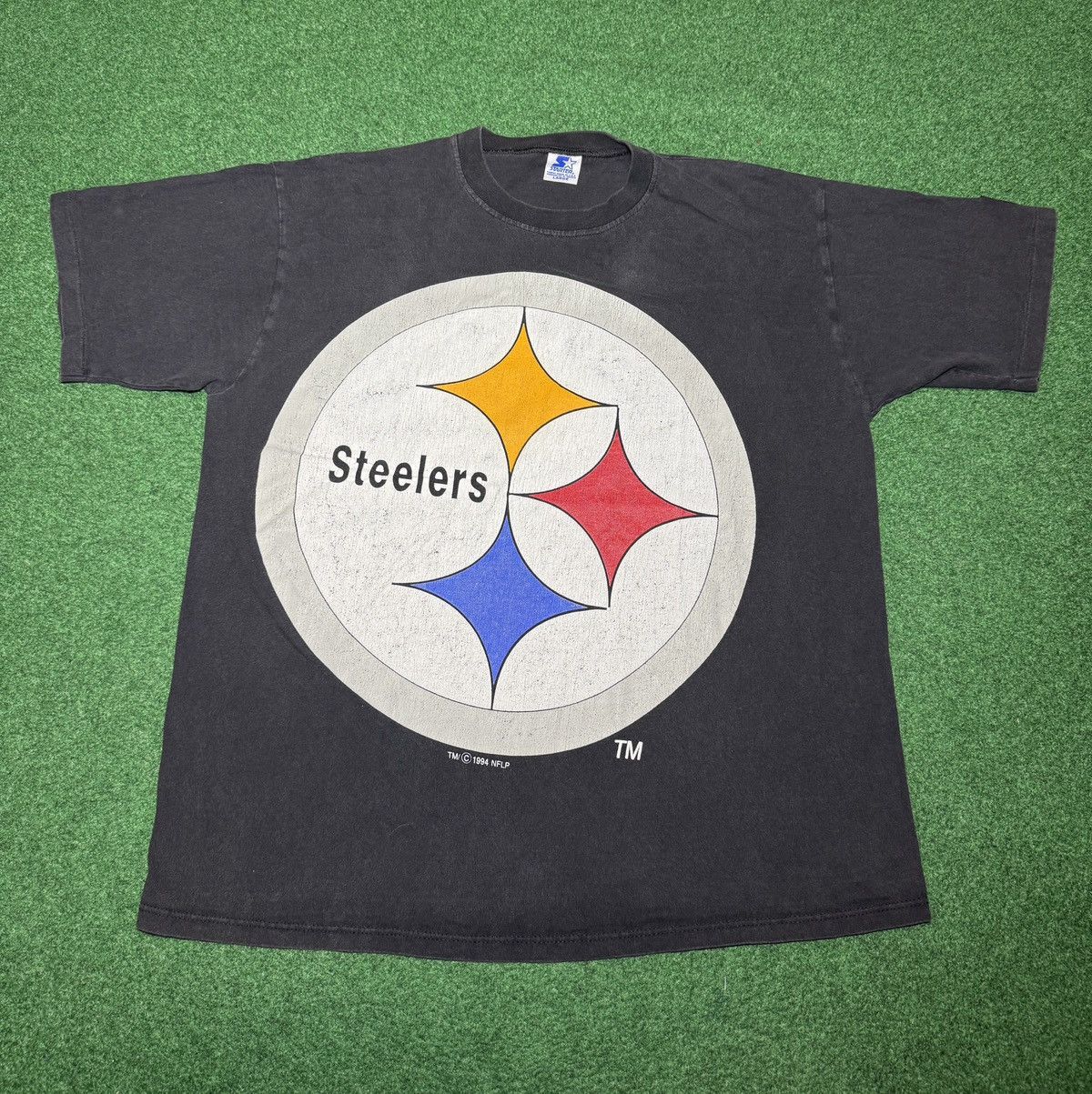 Starter Vintage 90s Pittsburgh Steelers RARE INSANE Starter T Shirt Size US L / EU 52-54 / 3 - 1 Thumbnail