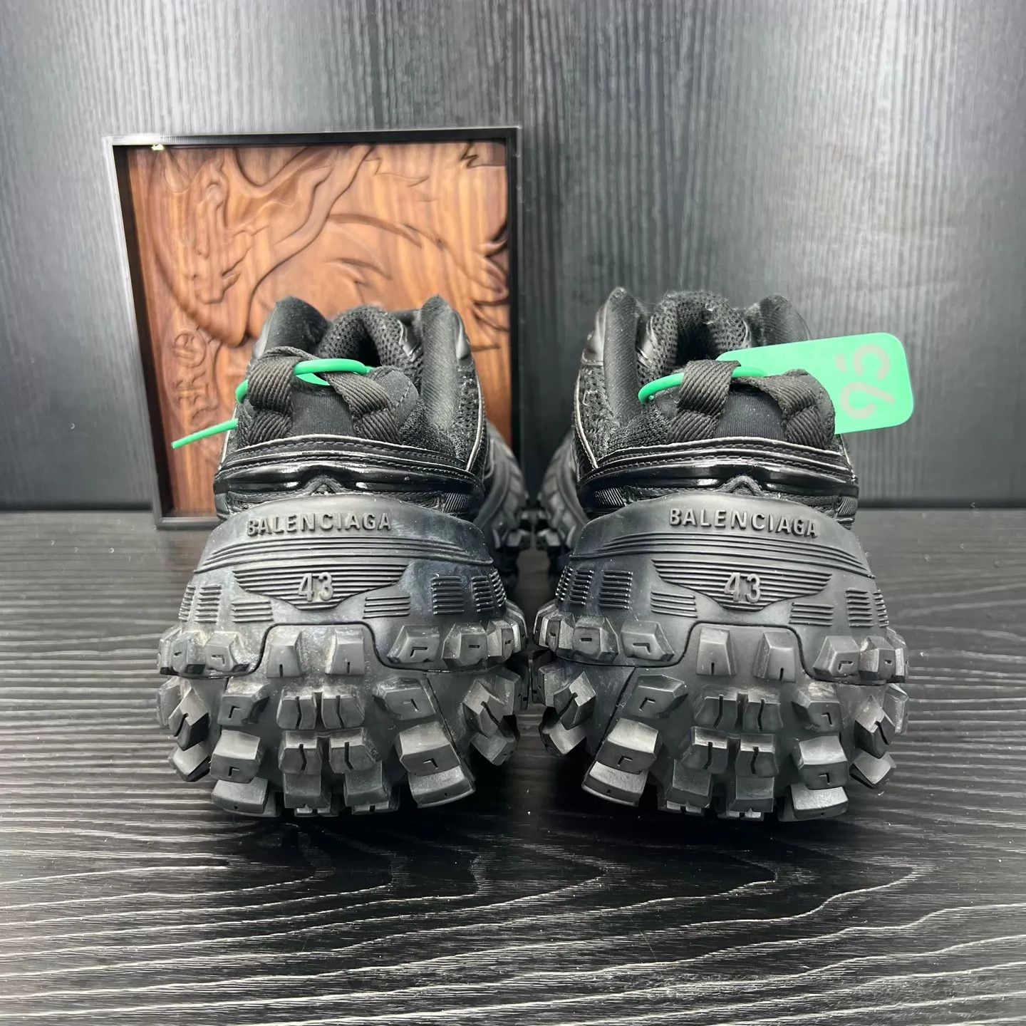 Balenciaga Balenciaga Tire Sneaker Black Size 43 Size US 10 / EU 43 - 5 Thumbnail