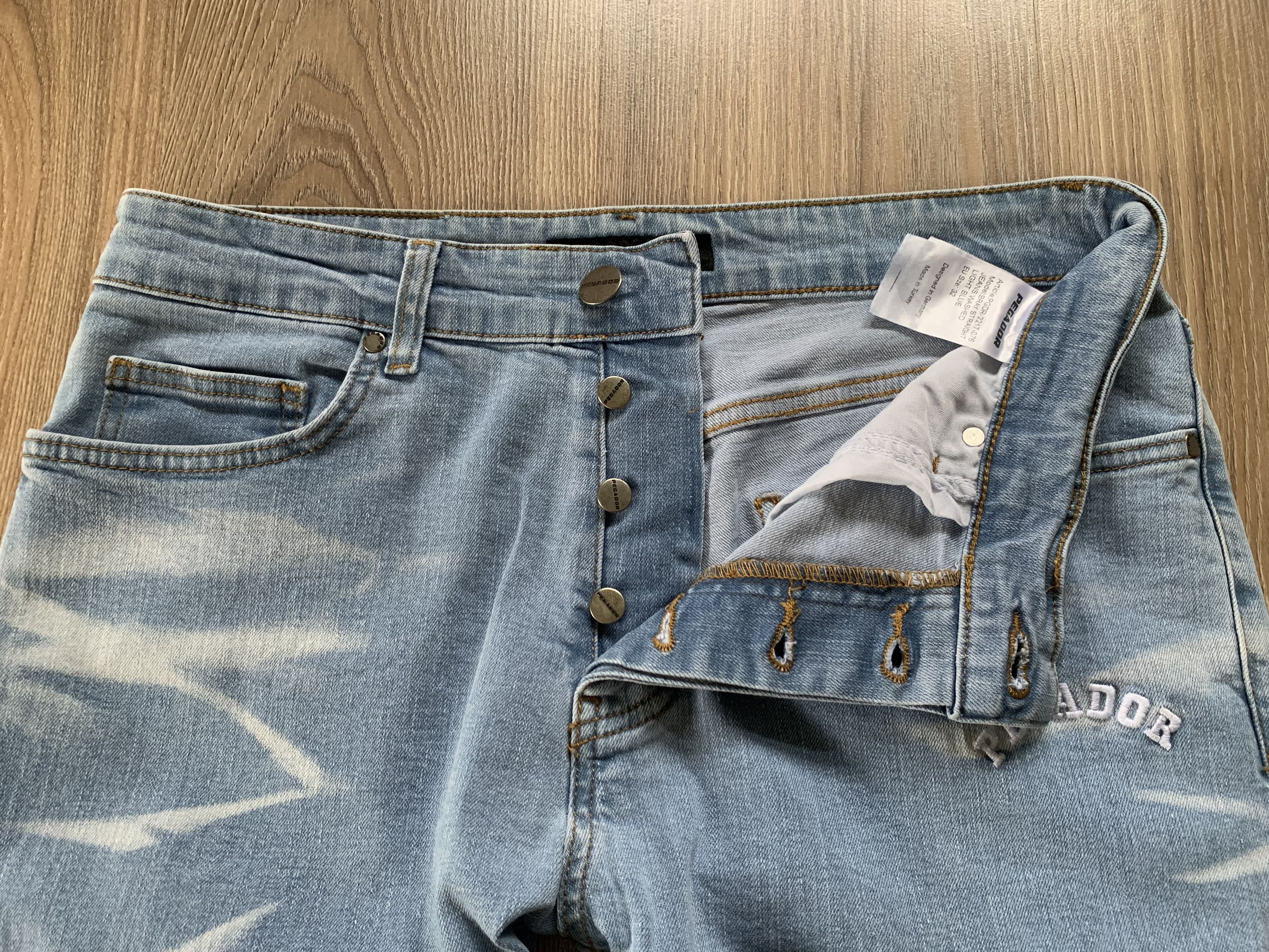 Other Mens Pegador Bray Straight Light Blue Zip Jeans Size US 32 / EU 48 - 4 Thumbnail