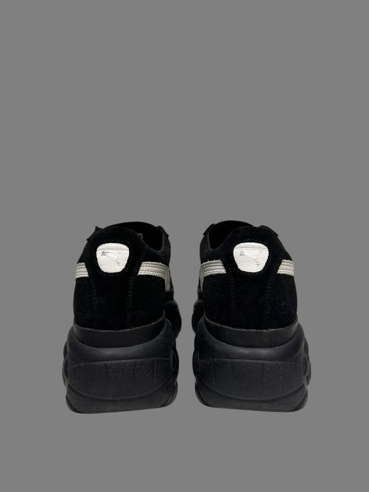 New Rock Rare Buffalo x Puma Black Platform Suede Sneakers Avantgarde Size US 7 / EU 40 - 6 Thumbnail