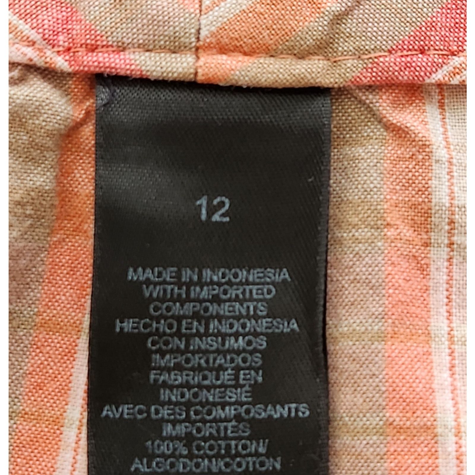 Other Axcess Orange Brown Plaid Chino Shorts 12 Lightweight Size 34" / US 12 / IT 48 - 4 Thumbnail