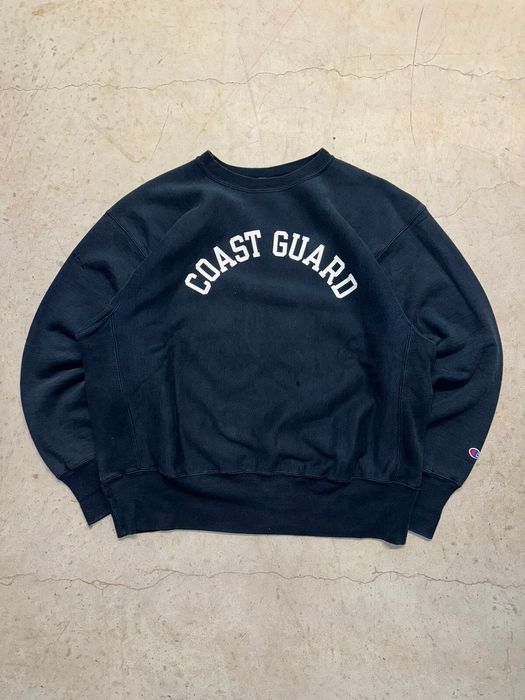 Vintage Vintage 90s Champion Reverse Weave Coast Guard Sweatshirt