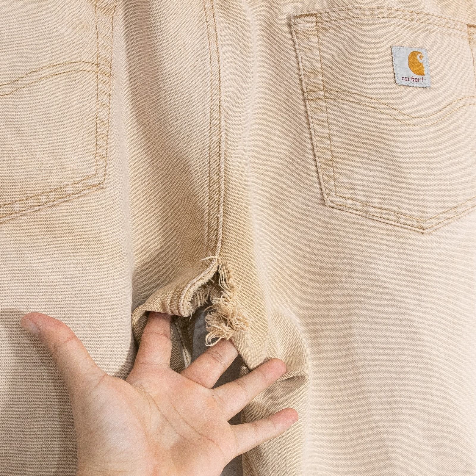 Carhartt Vintage Carhartt Duck Canvas Workwear Pants 36x30 - Thrashed Size US 36 / EU 52 - 9 Thumbnail