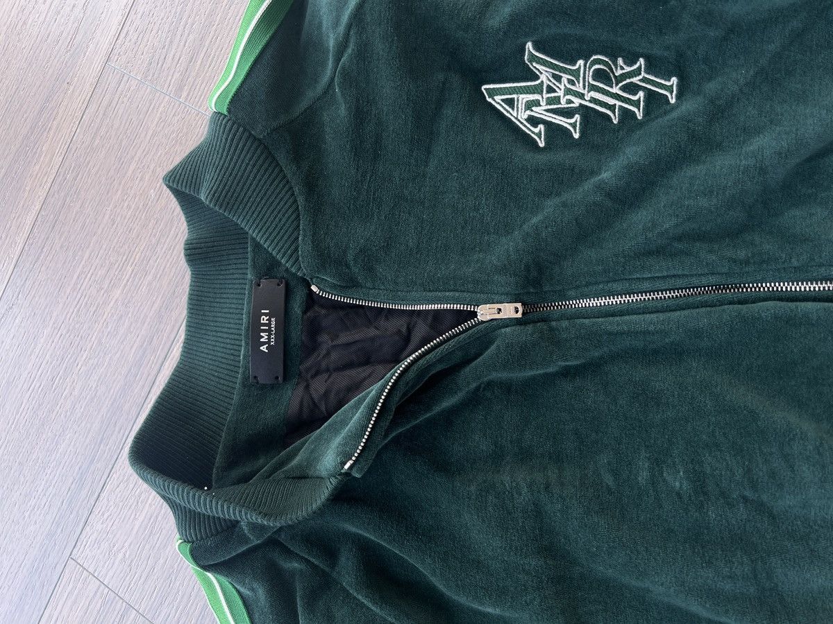Amiri AMIRI Stacked Monogram Velour Track Jacket Size US XXL / EU 58 / 5 - 6 Thumbnail