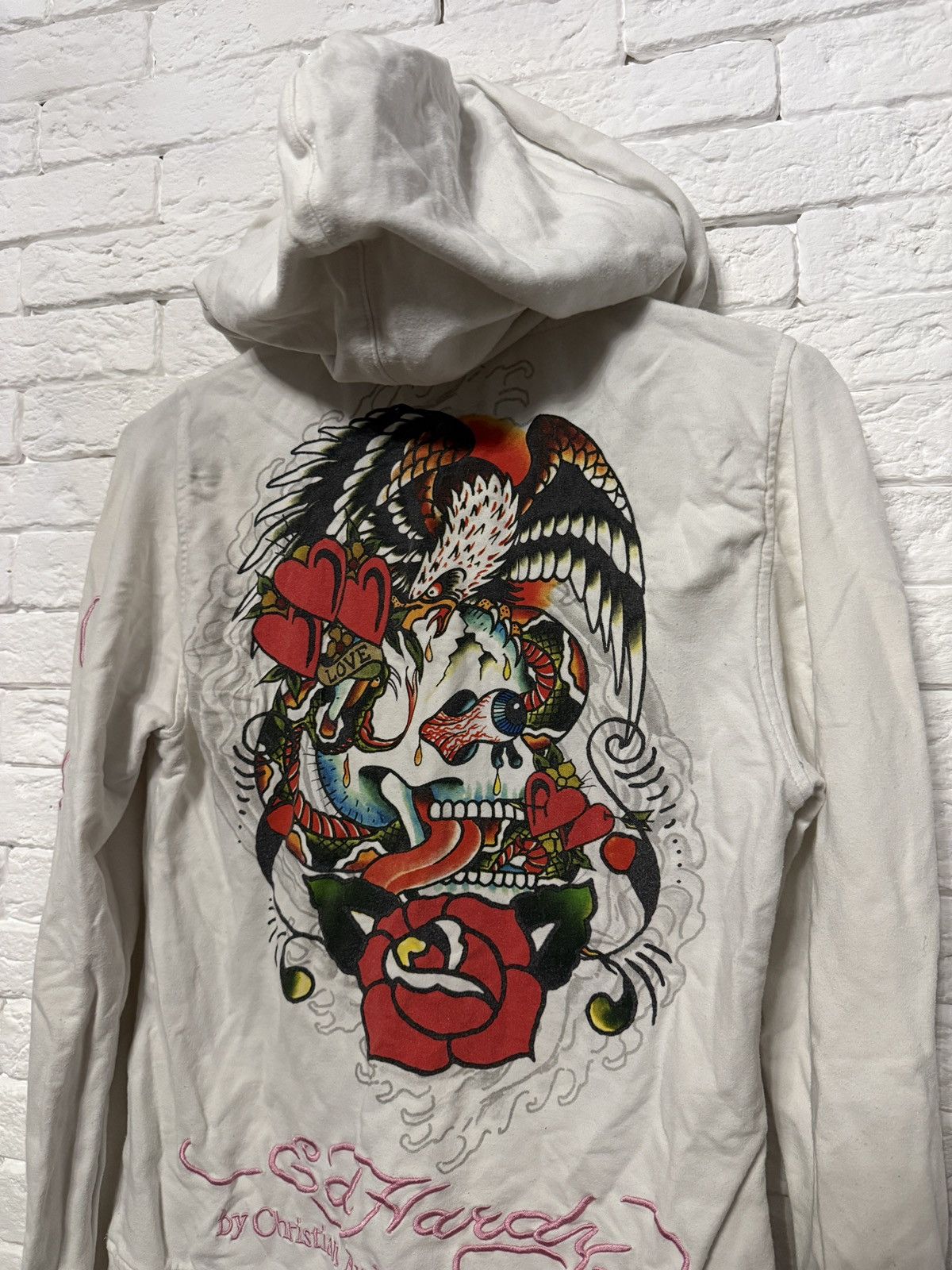 Ed Hardy Vintage Don Ed Hardy By Christian Audigier Zip Skull Tatoo Size S / US 4 / IT 40 - 2 Thumbnail