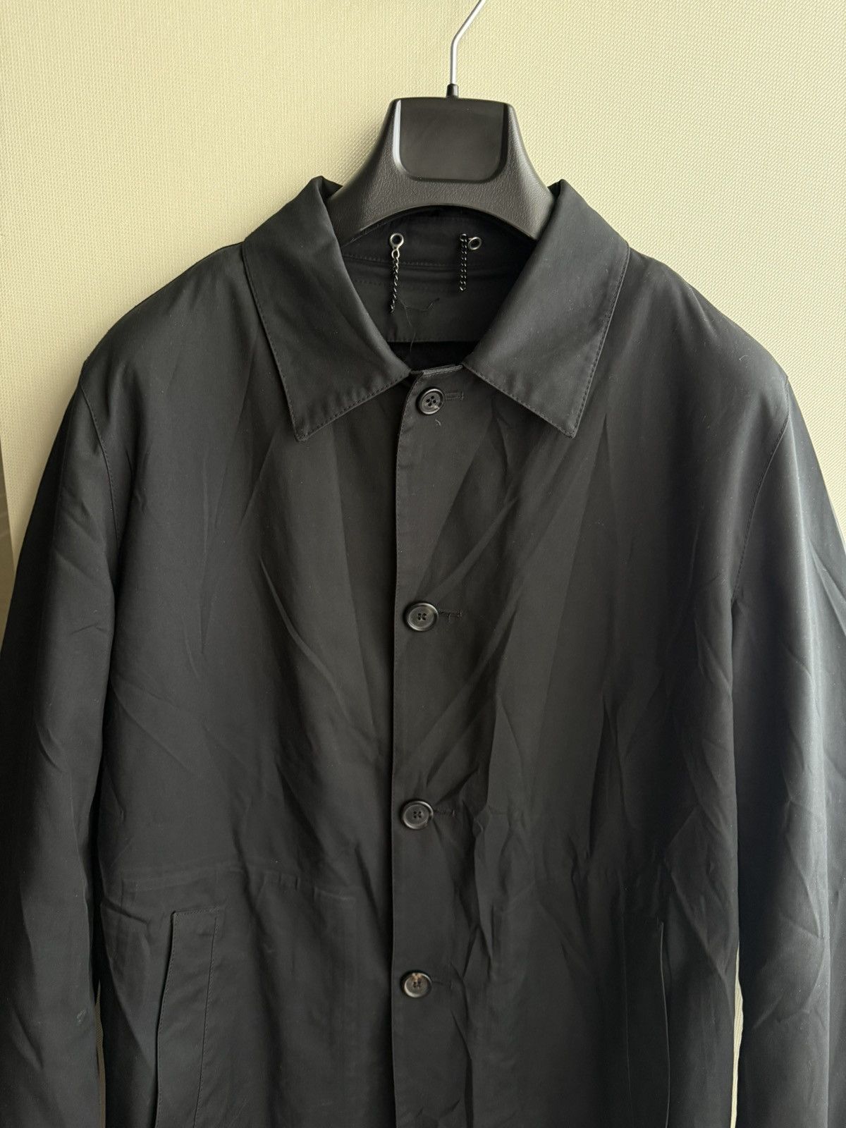 Prada Prada Milano Black Technical Trench Coat Wool/Cashmere Liner Size US M / EU 48-50 / 2 - 3 Thumbnail