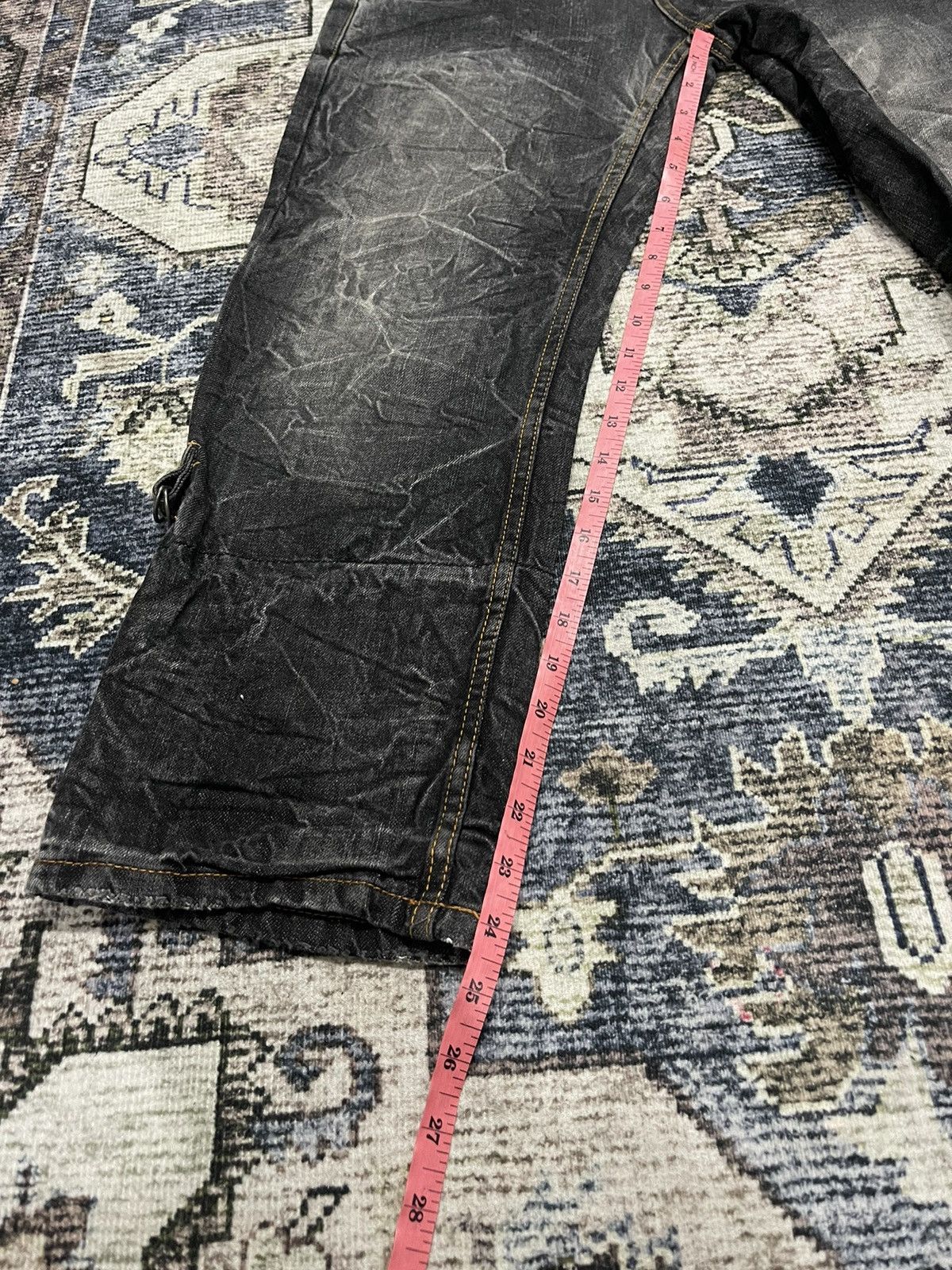 If Six Was Nine × Vintage Vintage BARCEDOS Exchange 3/4 Cropped Acid Wash Denim Pants Size US 32 / EU 48 - 16 Thumbnail