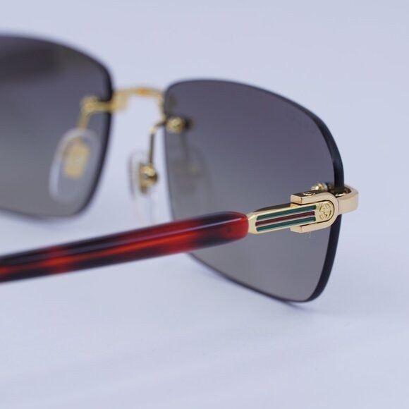 Gucci 🕶️ New Gucci GG1221S 006 Sunglasses - Gold/Havana Frame Size ONE SIZE - 9 Thumbnail
