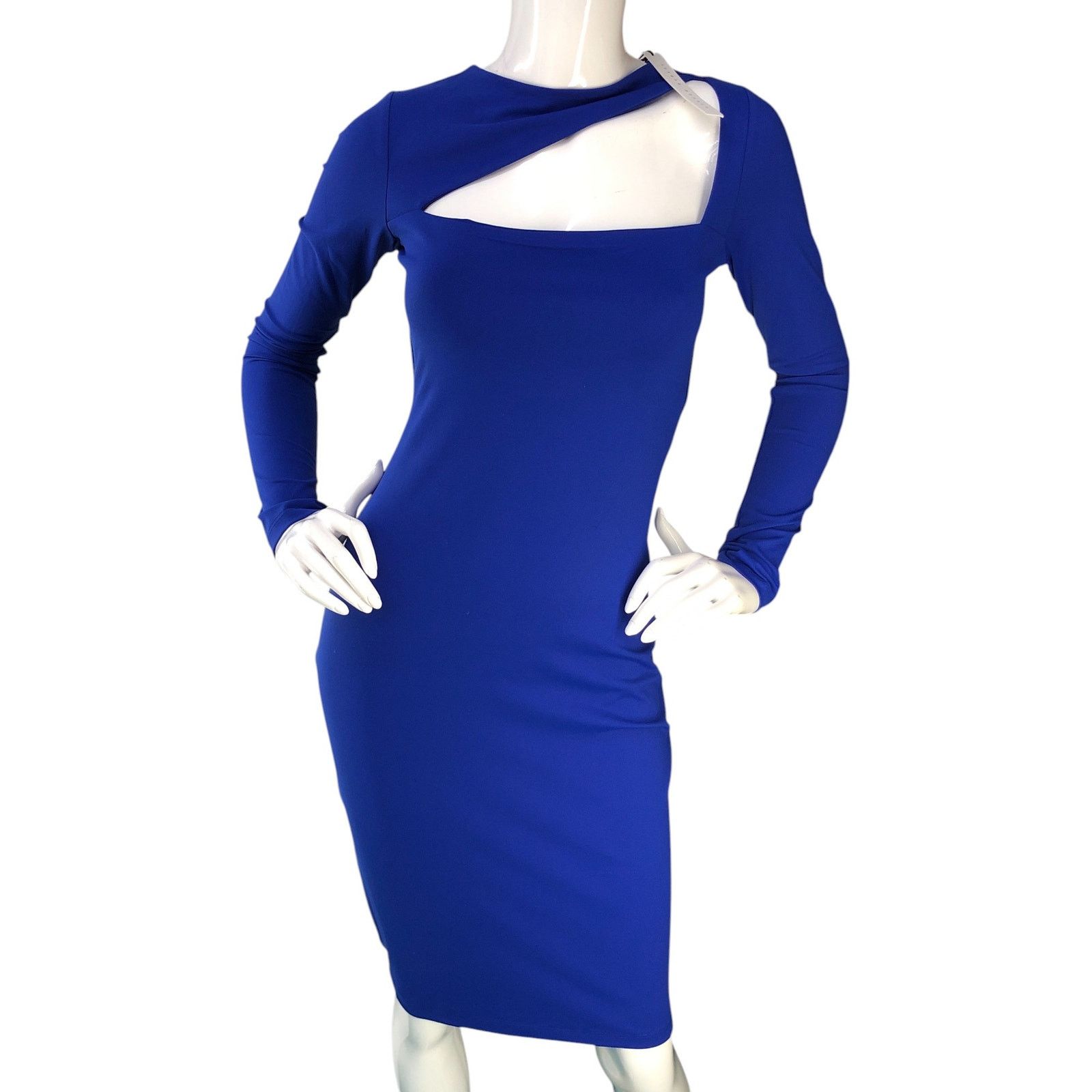 Susana Monaco Susana Monaco Size S Dress Angle Cut Out Jersey Bodycon NEW Size S / US 4 / IT 40 - 10 Thumbnail