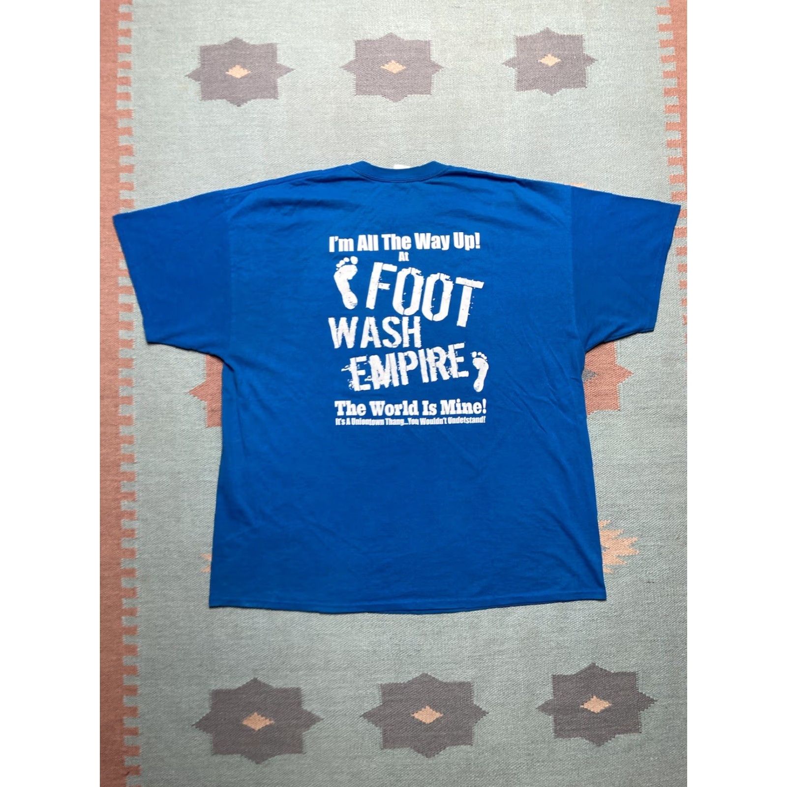 Vintage VINTAGE All T-Shirt Footwash Alabama Hip Hop RAP Freaknik All The Way Up XXL Blue Mens 2XL Shirt Graphic Size US XXL / EU 58 / 5 - 4 Thumbnail