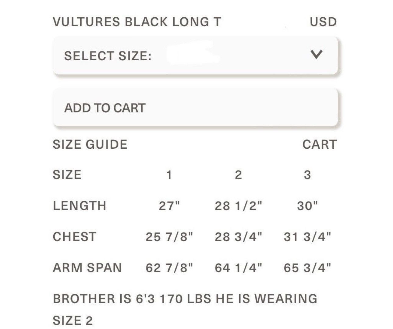 Yeezy Vultures Album Cover Long Sleeve Tee Black Size 1
