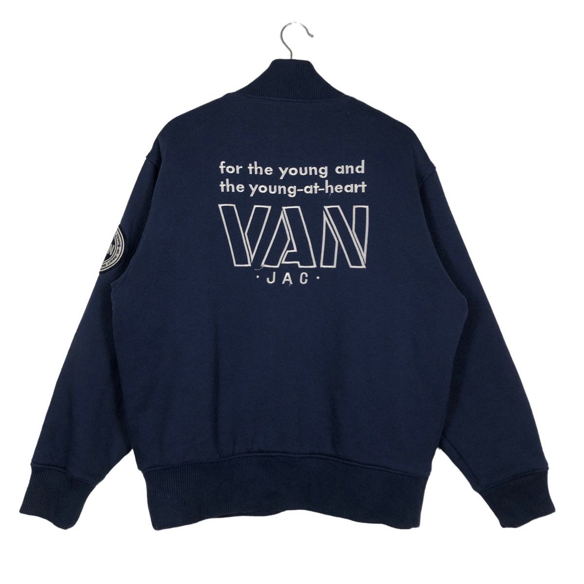 Japanese Brand 🔥90’s Vintage Varsity Jacket Van Jac Big Logo Issey Miyake Size US L / EU 52-54 / 3 - 8 Thumbnail