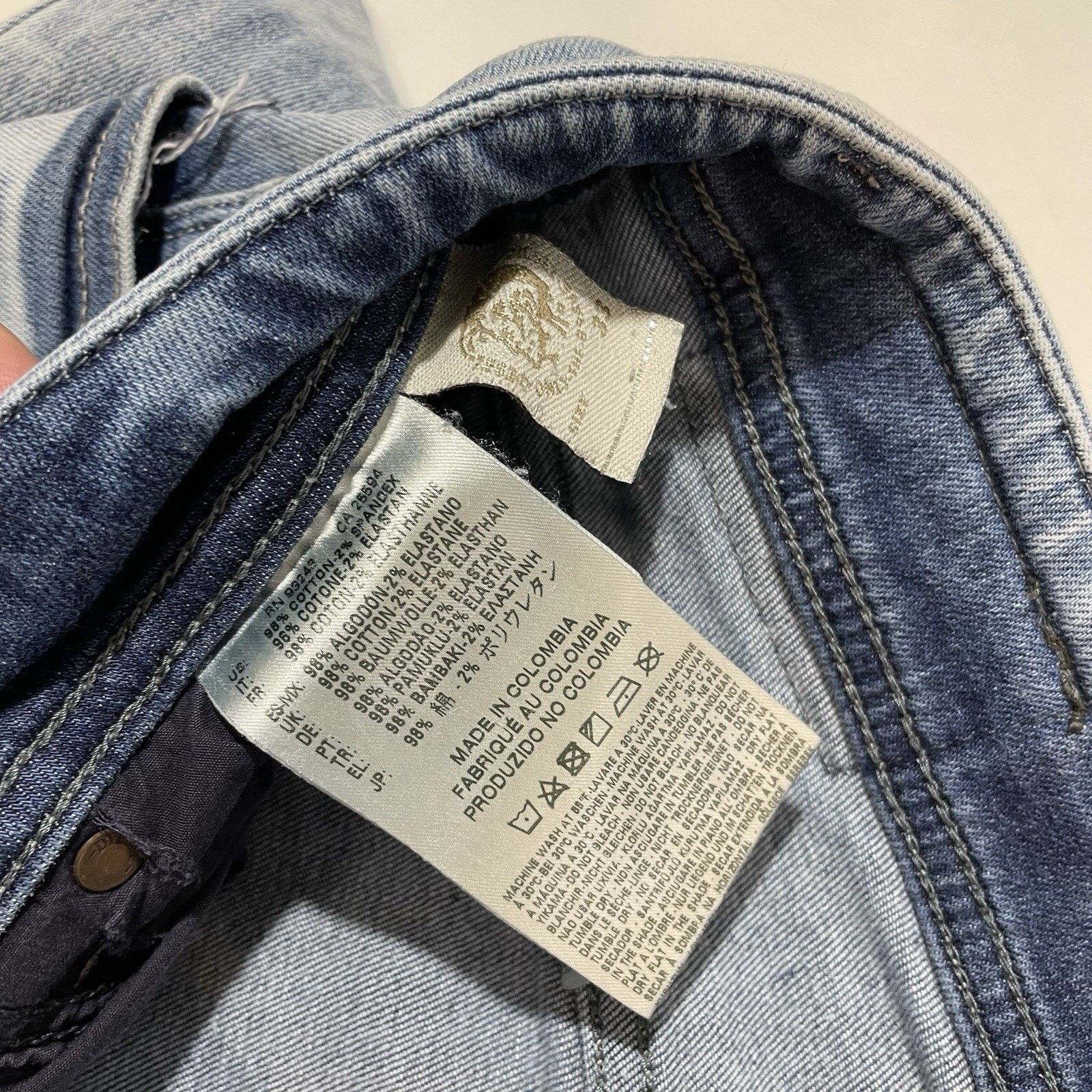 Diesel Diesel Jeans Men’s Blue Denim Sleenker Skinny *Flawed 33x30 Size US 33 - 11 Thumbnail