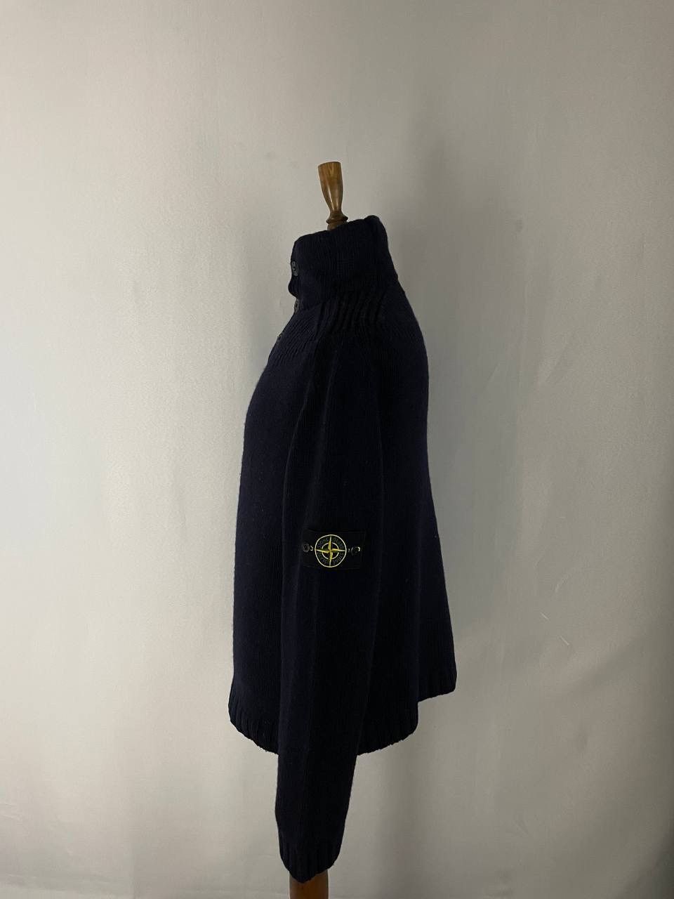 Stone Island Stone Island Sweater Navy Wool Size US XL / EU 56 / 4 - 2 Thumbnail