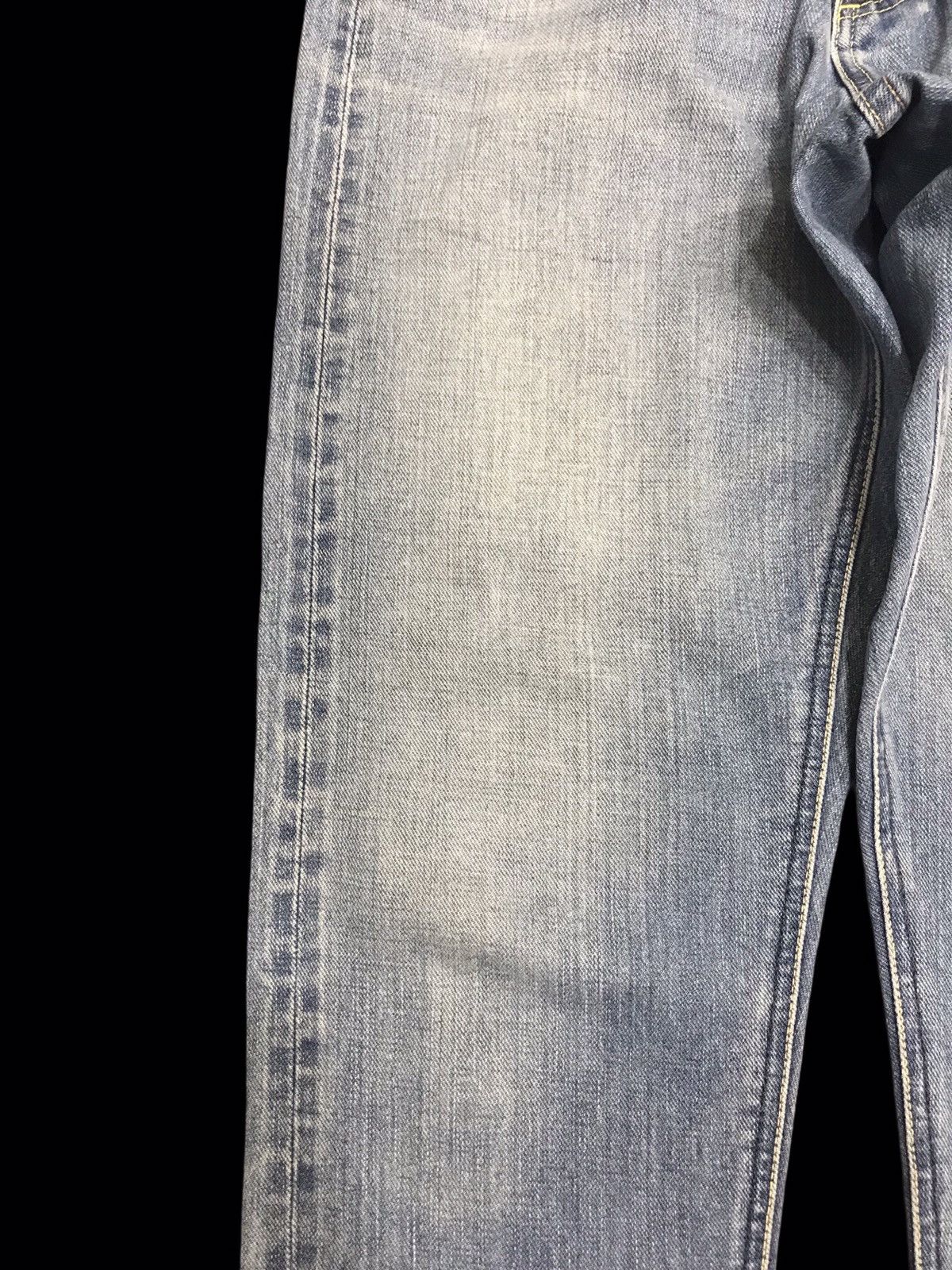 Japanese Brand 💥90s Style💥YOUNG&OLSEN LIGHT WASH SELVEDGE DENIM F381 Size US 28 / EU 44 - 6 Thumbnail