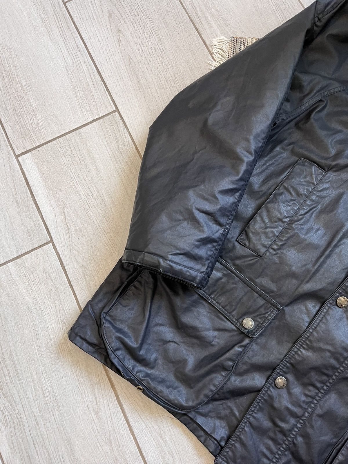 Barbour Vintage Barbour Waxed style Raincoat Jacket casuals luxury Size US XL / EU 56 / 4 - 7 Thumbnail