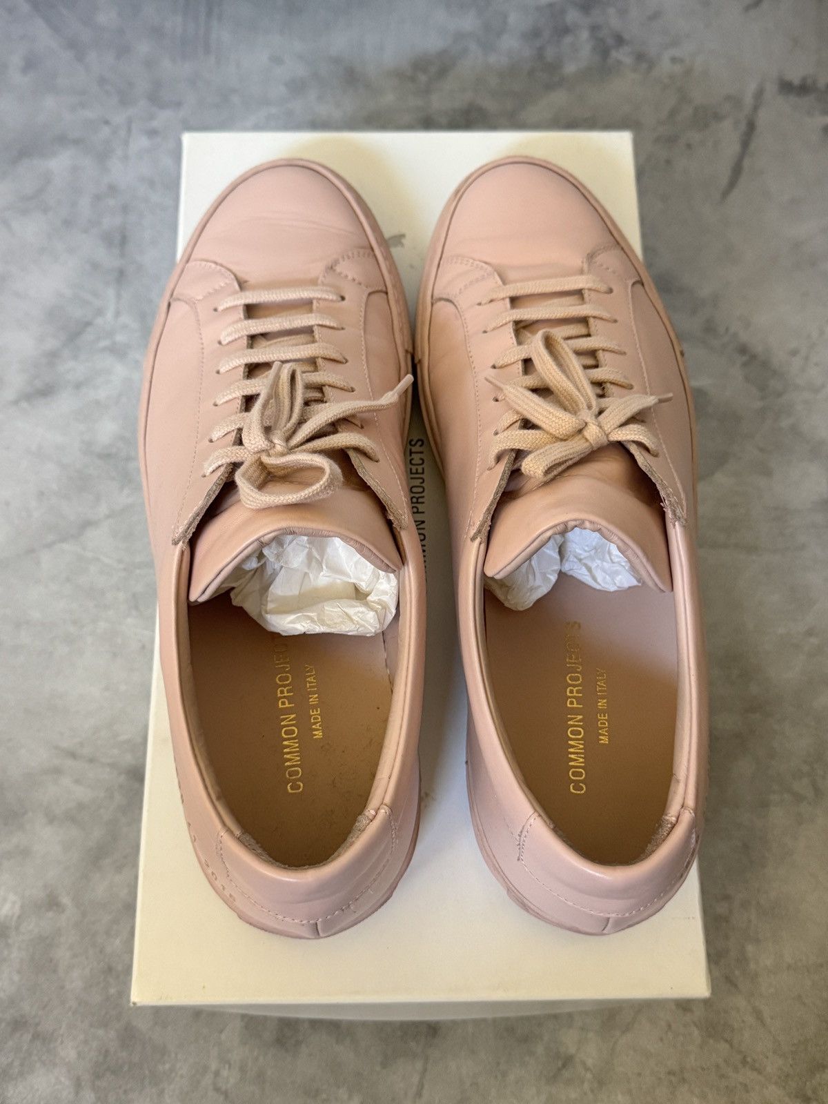 Common Projects Common Projects Pink Original Achilles Low Sneakers US8 Size US 8 / EU 41 - 5 Thumbnail
