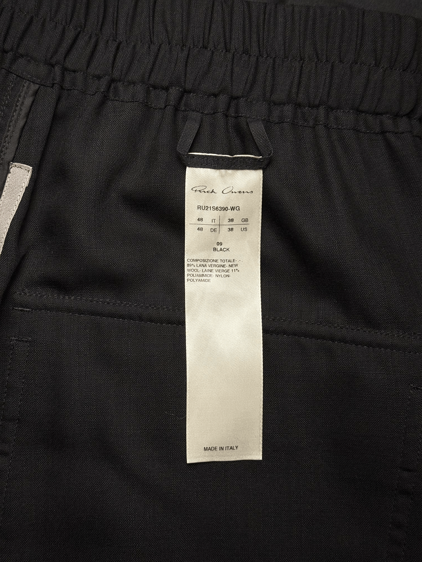 Rick Owens Rick Owens "PHLEGETHON" black sheer pants Size US 32 / EU 48 - 4 Thumbnail