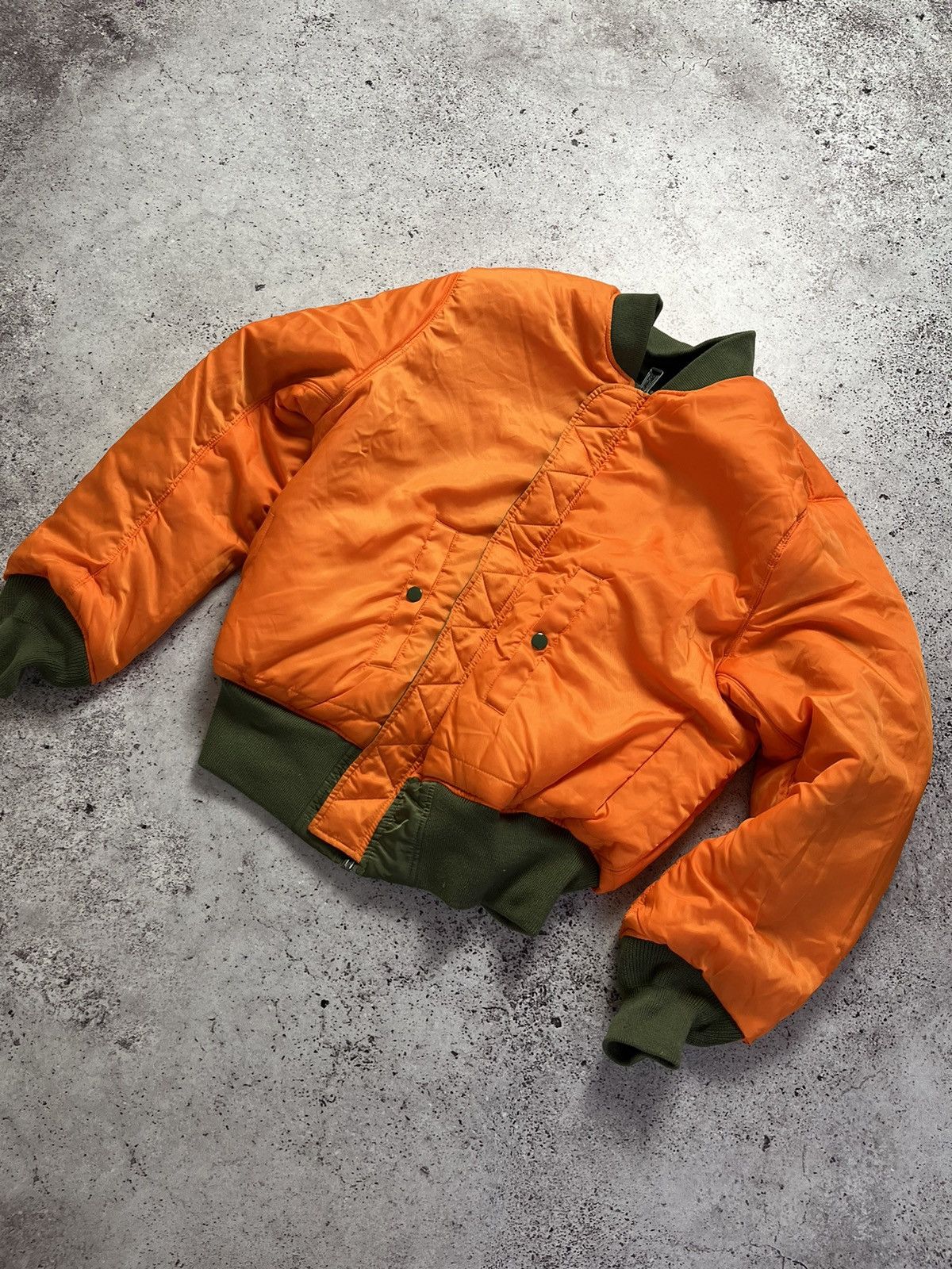 Alpha Industries × Vintage 💣Vintage Alpha Industries Bomber Ma-1 Bomber Size US M / EU 48-50 / 2 - 2 Thumbnail