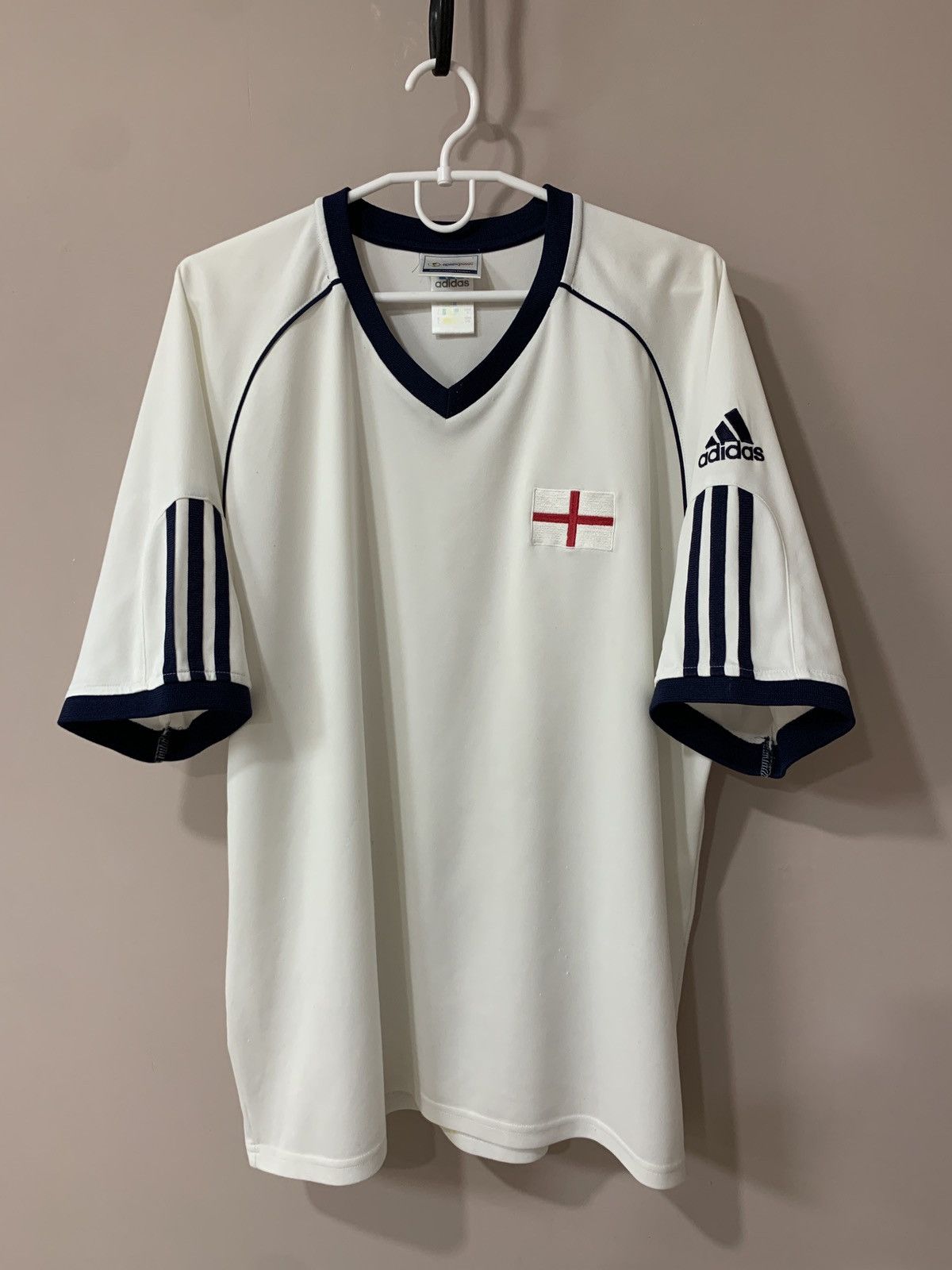 Adidas England 2002 World Cup Football Shirt Adidas Soccer Jersey L Size US L / EU 52-54 / 3 - 1 Thumbnail