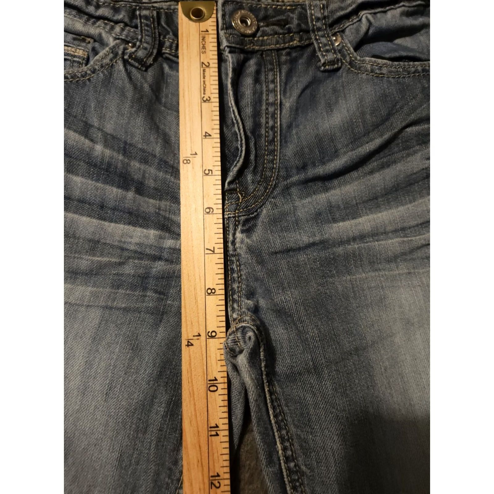 Buffalo David Bitton VINTAGE Buffalo David Bitton Jeans Slim Straight Jeans Women's 12 Blue Thick Stitch Size 34" / US 12 / IT 48 - 3 Thumbnail