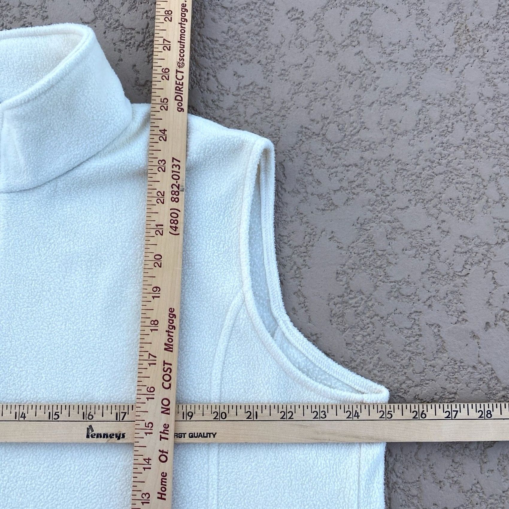 Vintage Woolrich Vest Womens XL Ivory Fleece Sleeveless Casual Zip Pockets Outdoors Regular Fit Size XL / US 12-14 / IT 48-50 - 3 Thumbnail