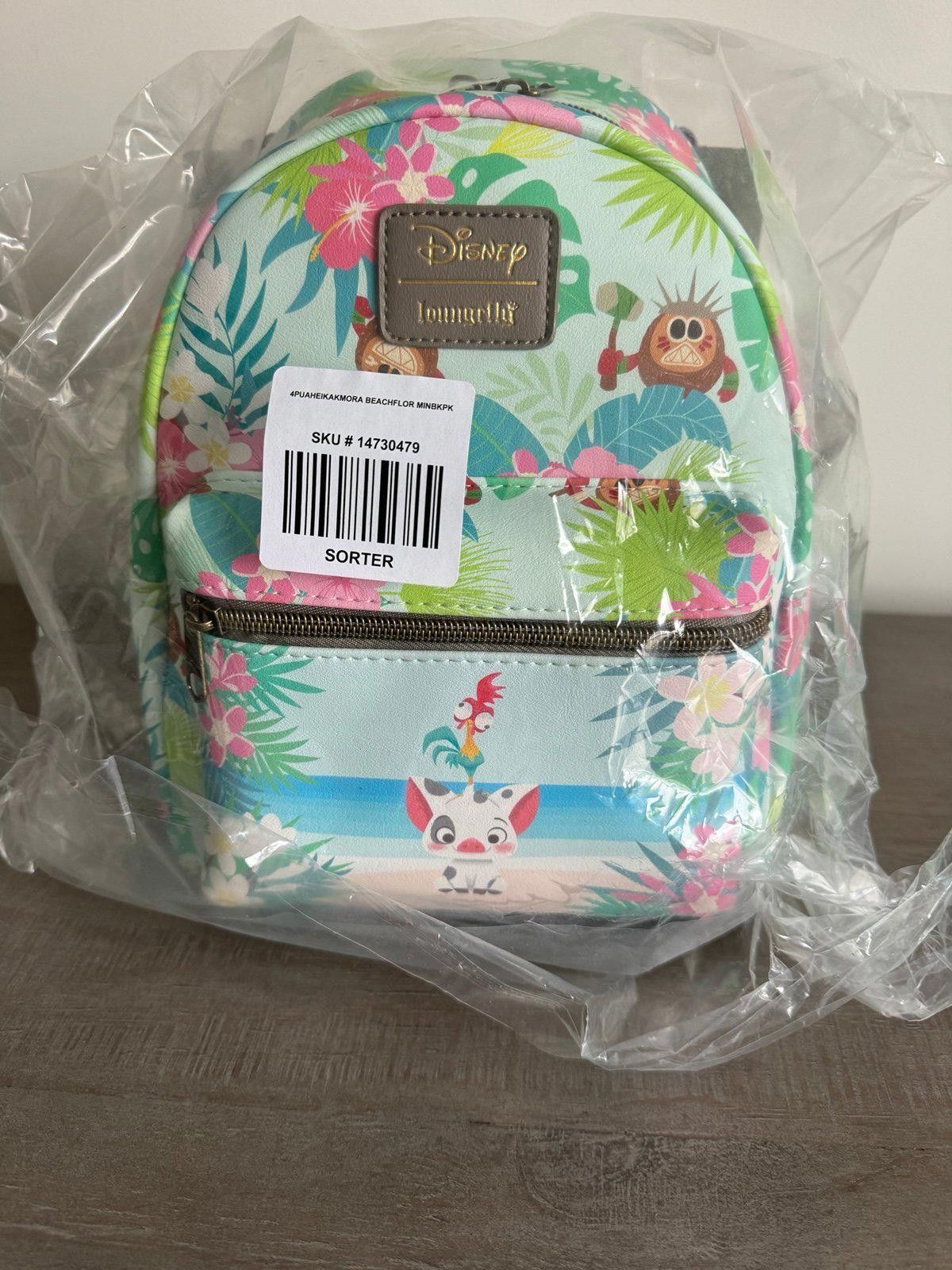 New Loungefly Disney Moana Kakamora Allover Print Mini Backpack First Look! Available Now: Loungefly Disney Moana Kakamora  main image 2