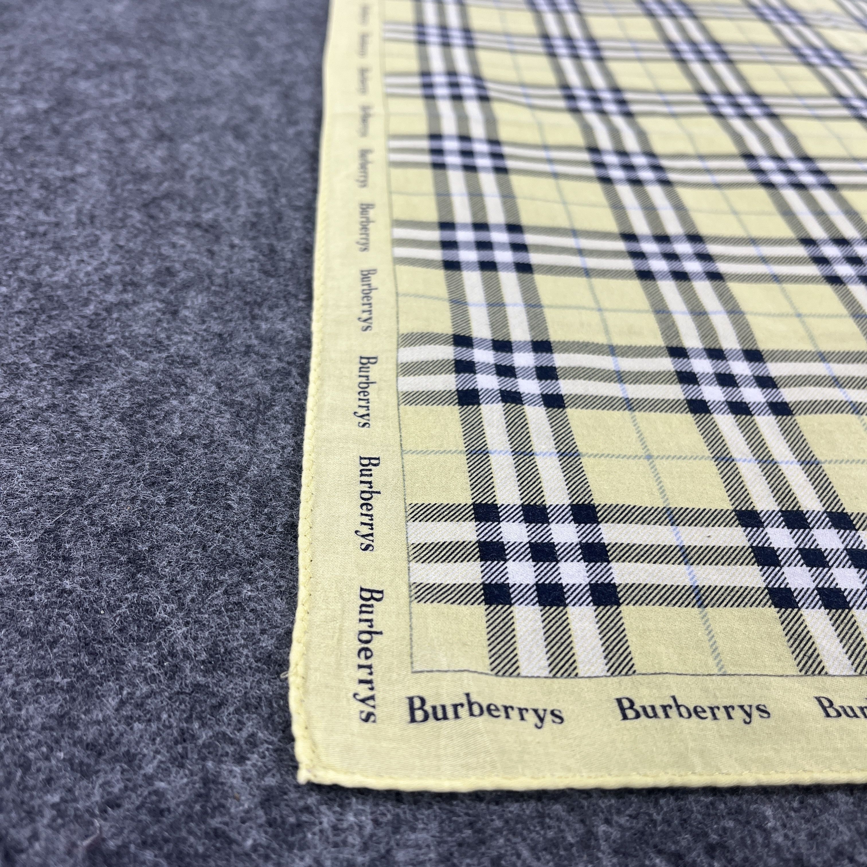 Burberry × Vintage Burberry Handkerchief / Bandana / Neckerchief B461 Size ONE SIZE - 6 Thumbnail