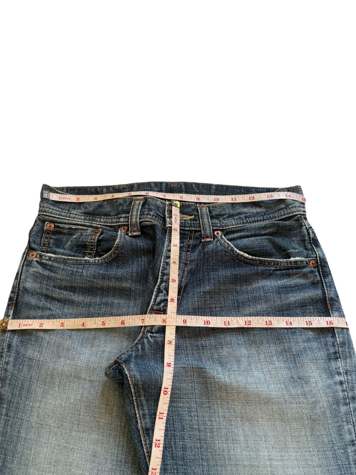 Japanese Brand Vintage Japanese Brand Faded Distressed Rip Flare Jeans Size US 30 / EU 46 - 12 Thumbnail