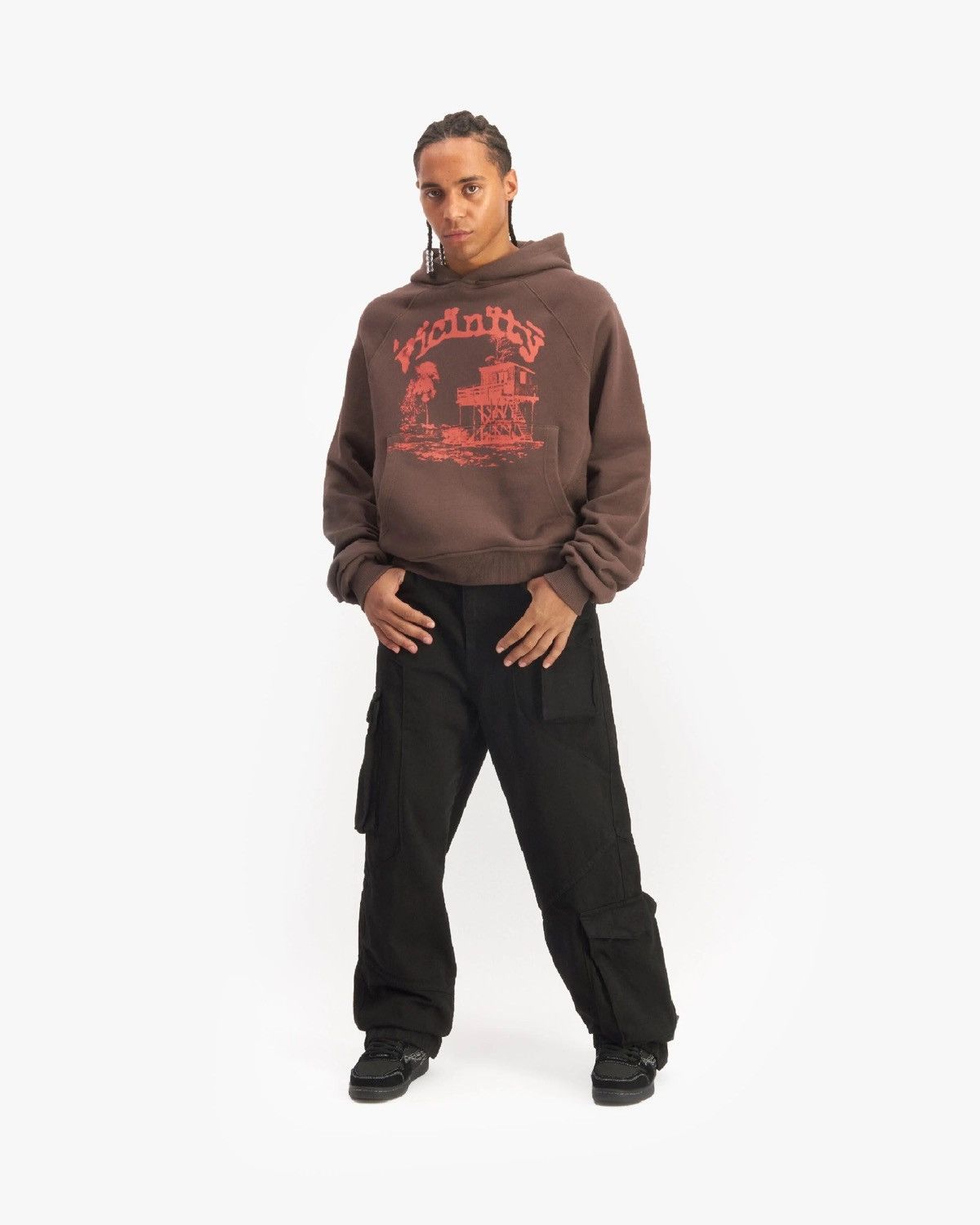 Designer × Vintage Vicinity Shooting House Brown Boxy Fit Hoodie Size US S / EU 44-46 / 1 - 5 Thumbnail