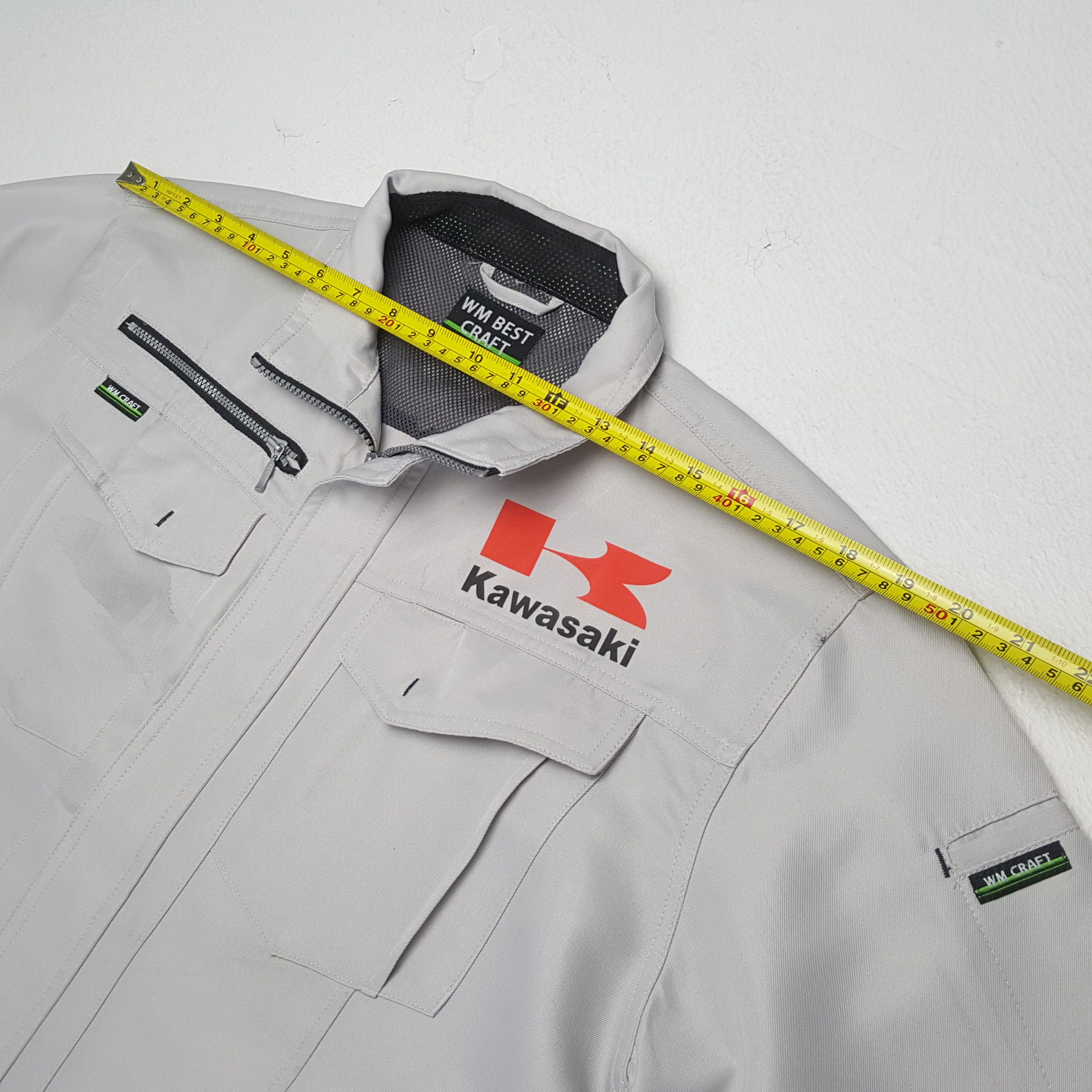 Japanese Brand × Vintage KAWASAKI Japanese Motorcycle Brand Custom Art Jacket Size US M / EU 48-50 / 2 - 5 Thumbnail