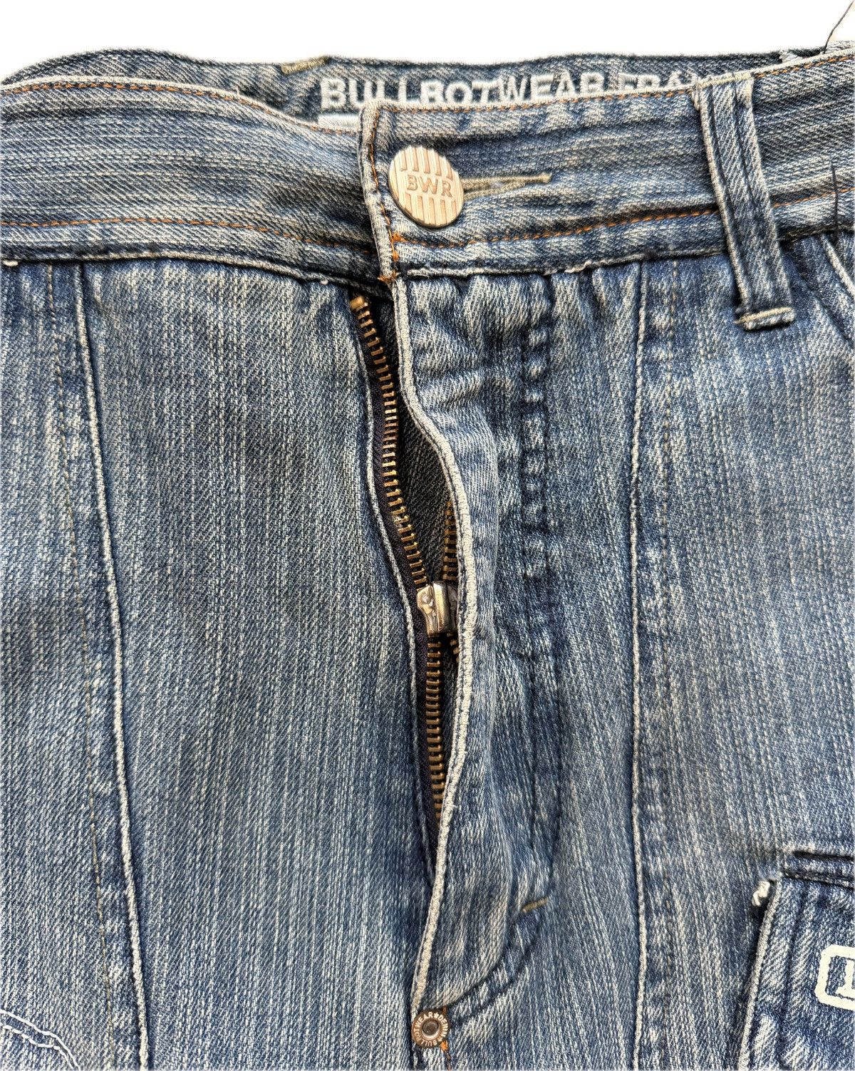 Other Vintage Bullrot Spelled Out Embossed Jeans Size US 33 - 6 Thumbnail
