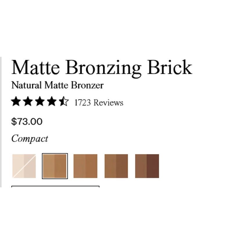 Victoria Beckham Victoris Beckham Matte Bronzing Brick 05 Terracotta Tawny Size ONE SIZE - 1 Thumbnail
