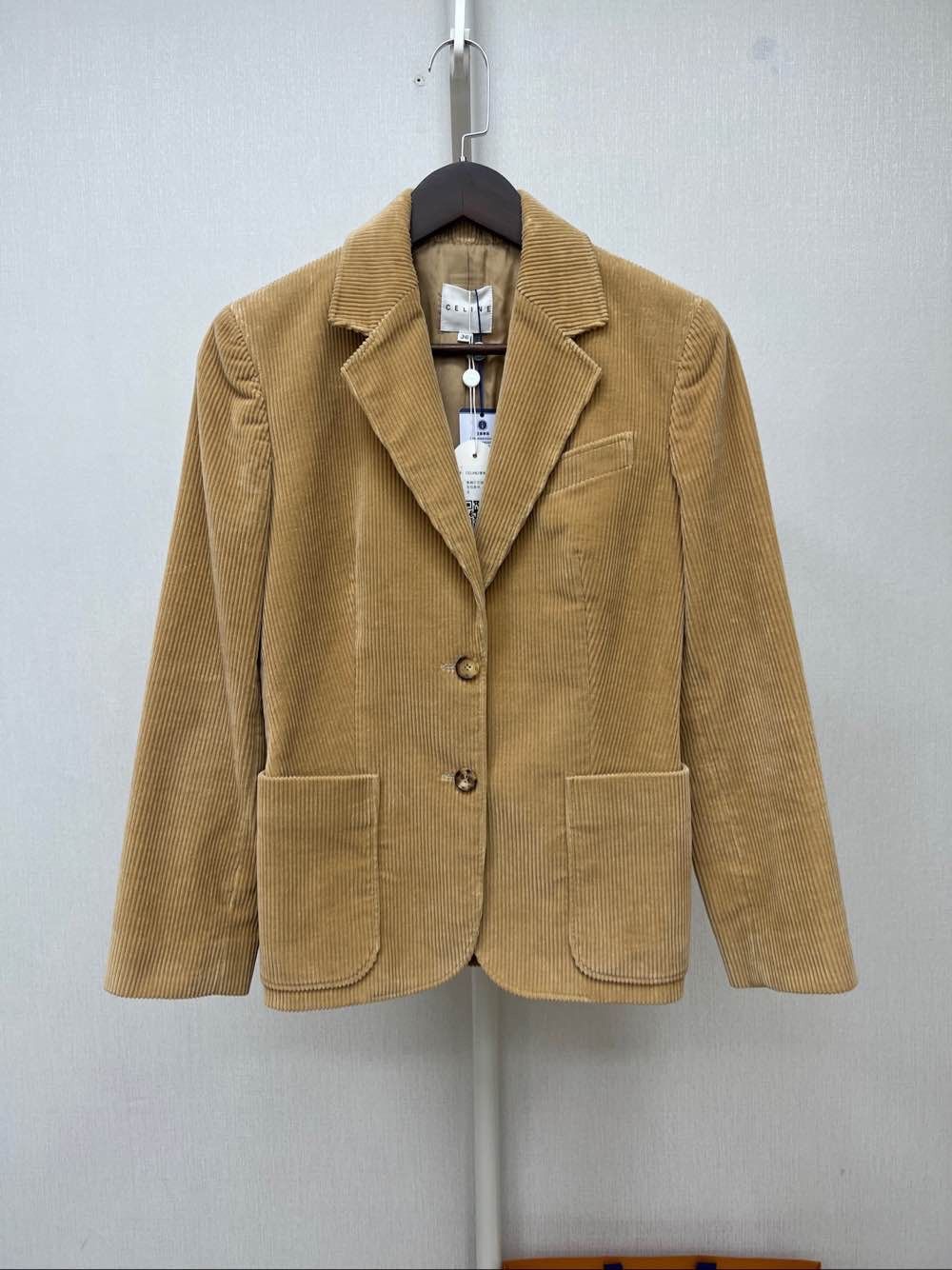 Celine Celine Brown Corduroy Blazer Size 36 Size XS / US 0-2 / IT 36-38 - 1 Thumbnail