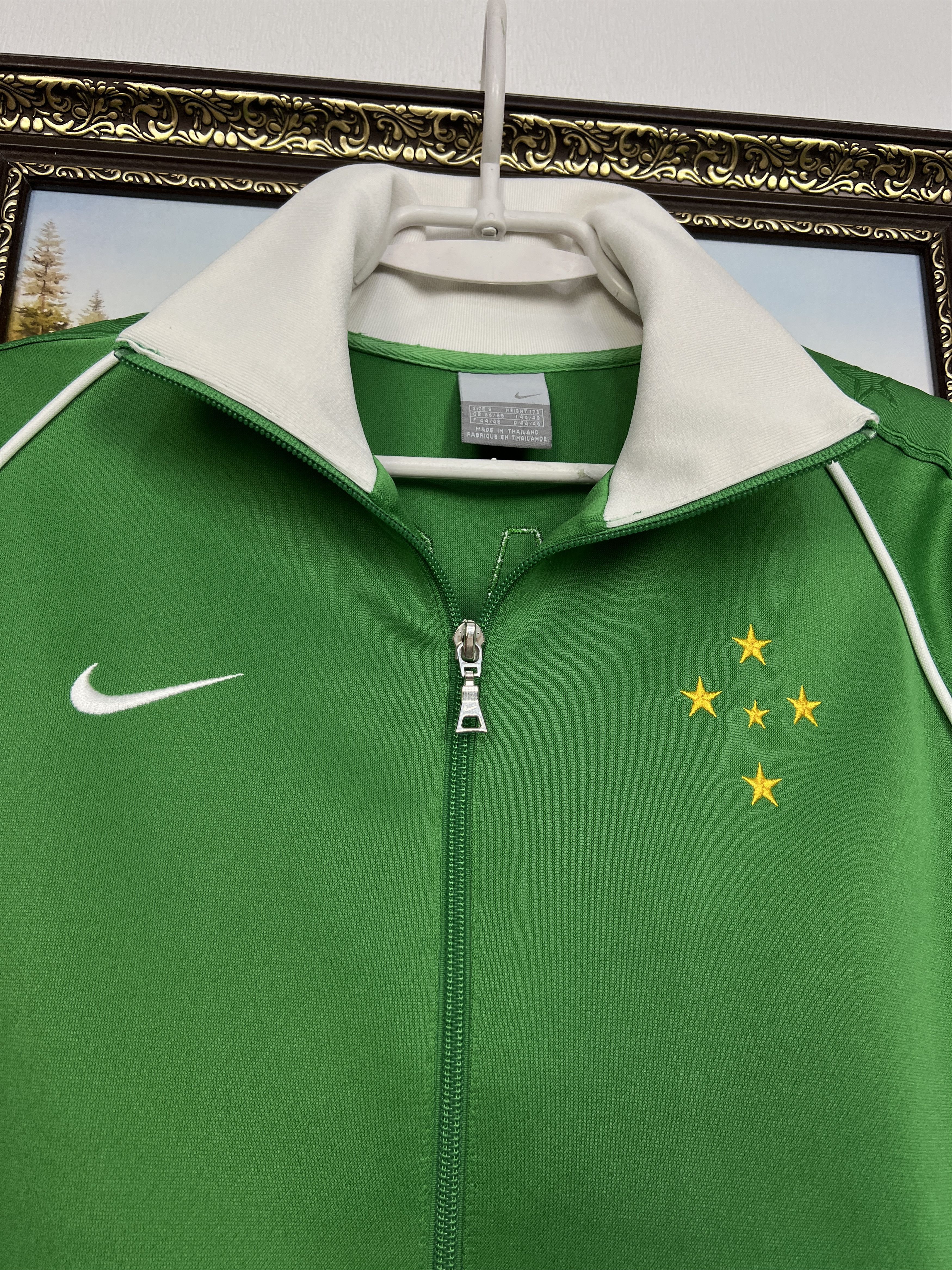 Nike Vintage Brazil Football Jacket Soccer Track Top Zip Rare Size US S / EU 44-46 / 1 - 3 Thumbnail