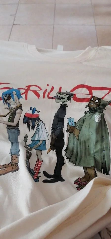 Band Tees × Japanese Brand Gorillaz PUNK ROCK T Shirt Size US XXL / EU 58 / 5 - 2 Thumbnail