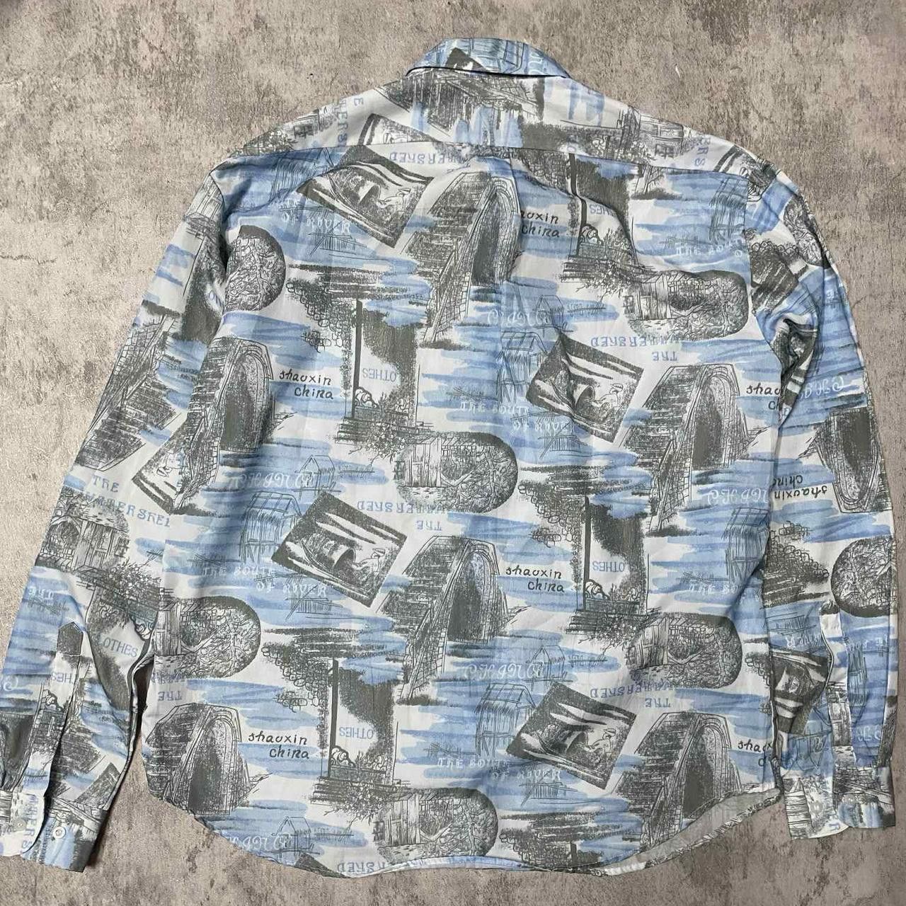 Other Blue and white vintage patterned button-up shirt clothing Size US M / EU 48-50 / 2 - 4 Thumbnail