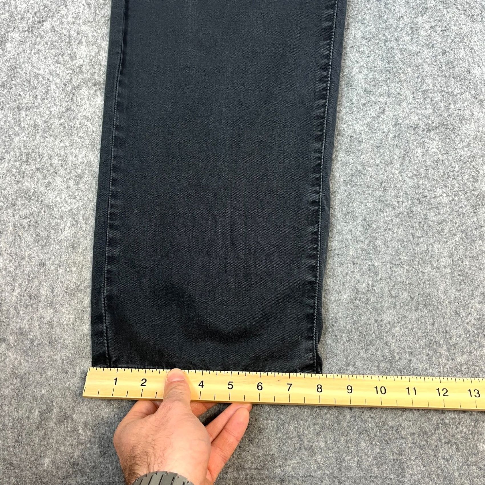 Hugo Boss VINTAGE Hugo Boss Jeans Regular Straight Mens 32 Charcoal Grey Cotton Denim 5-Pocket Brand: Hugo Boss Mens Jeans Straight 32 Charcoal Wash Grey Cotton Size US 32 / EU 48 - 3 Thumbnail